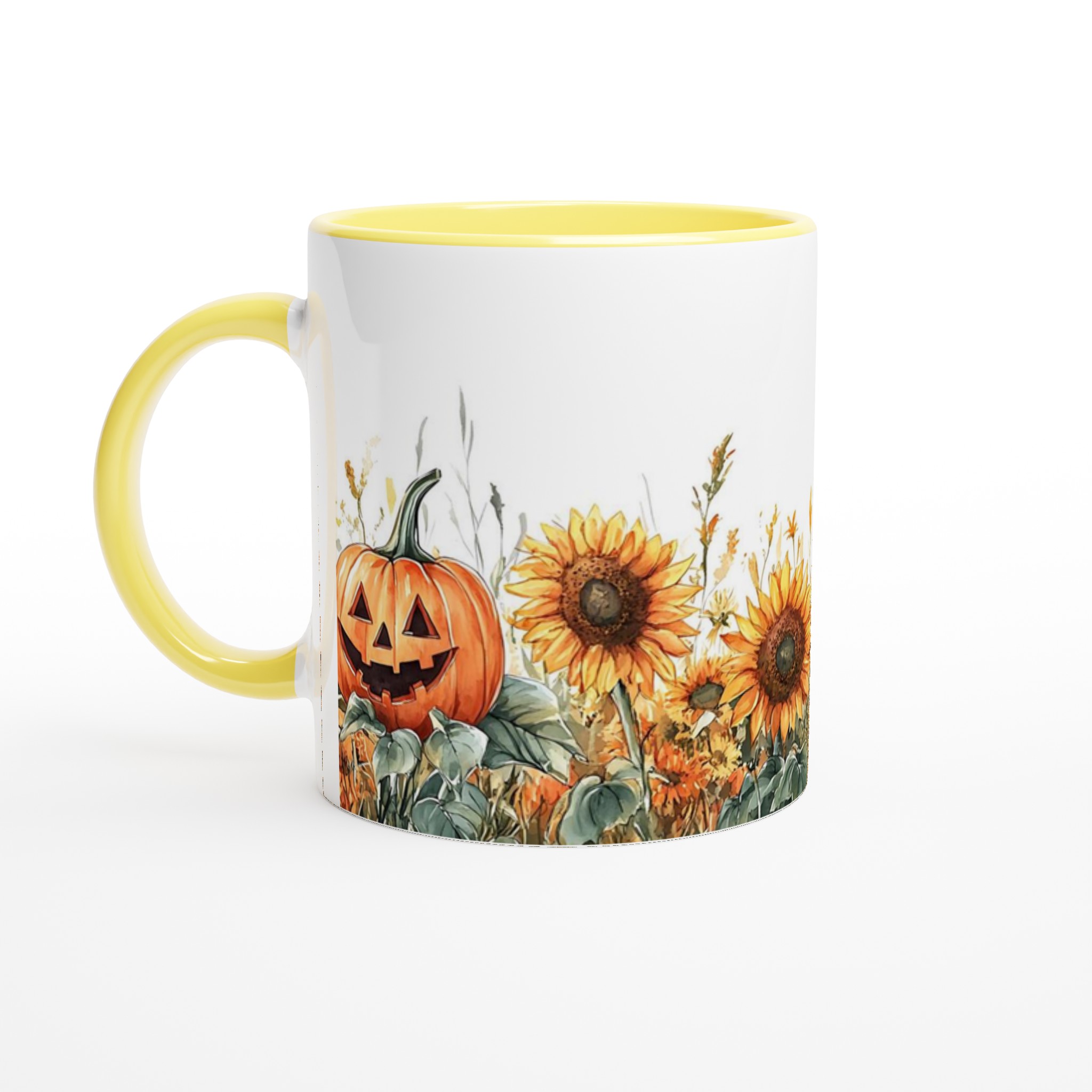 Magisk Halloween Mugg: Pumpor & Solrosor i Akvarell – Välj bland 7 Färgstarka Keramikmuggar! 3 f9553581-2bbd-4e40-835d-ec8b1cd3736b