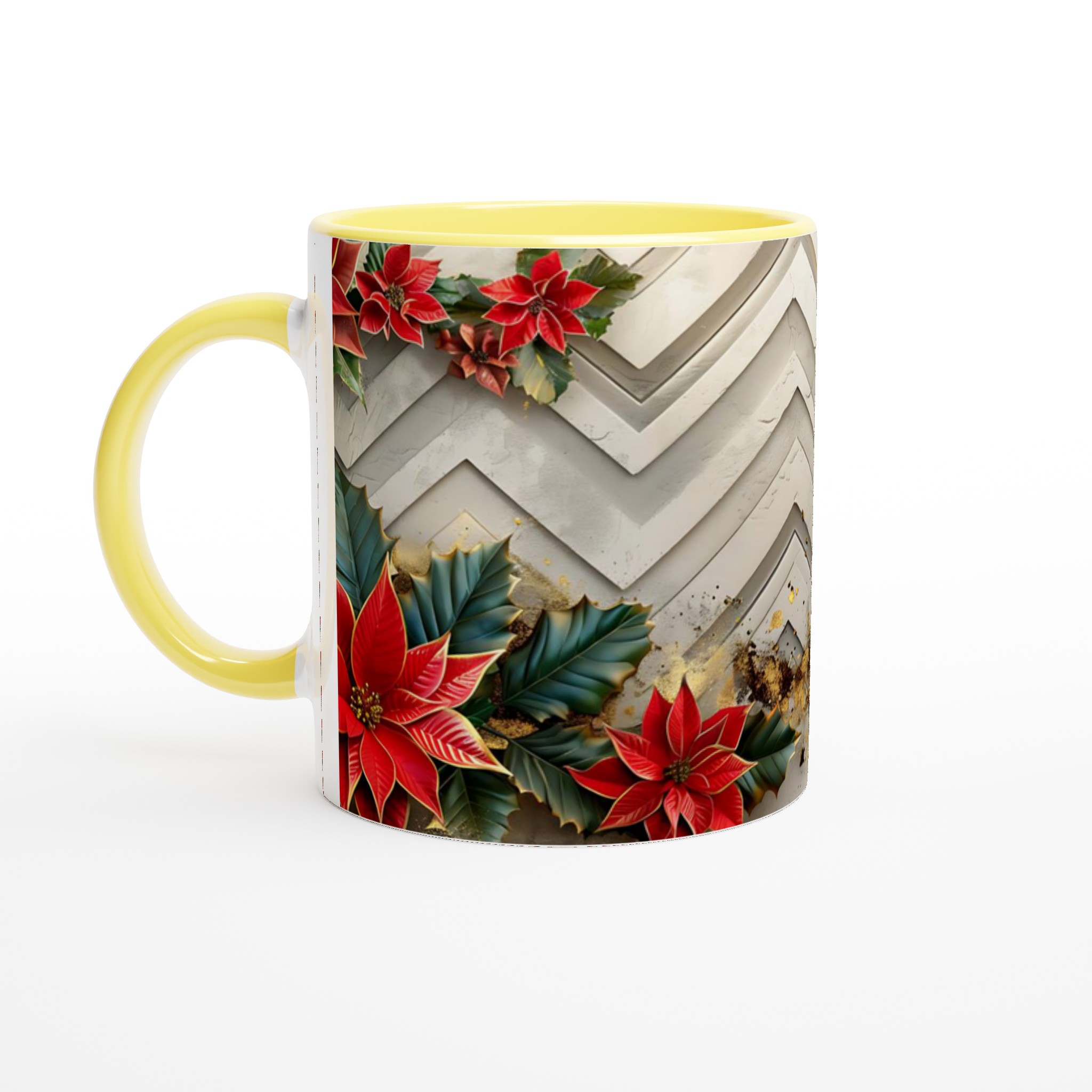 Vit 11oz keramisk mugg med julig prydnad i din favoritfärg 3 f96ab1b8-54e7-4915-9d17-0761cb1dc603