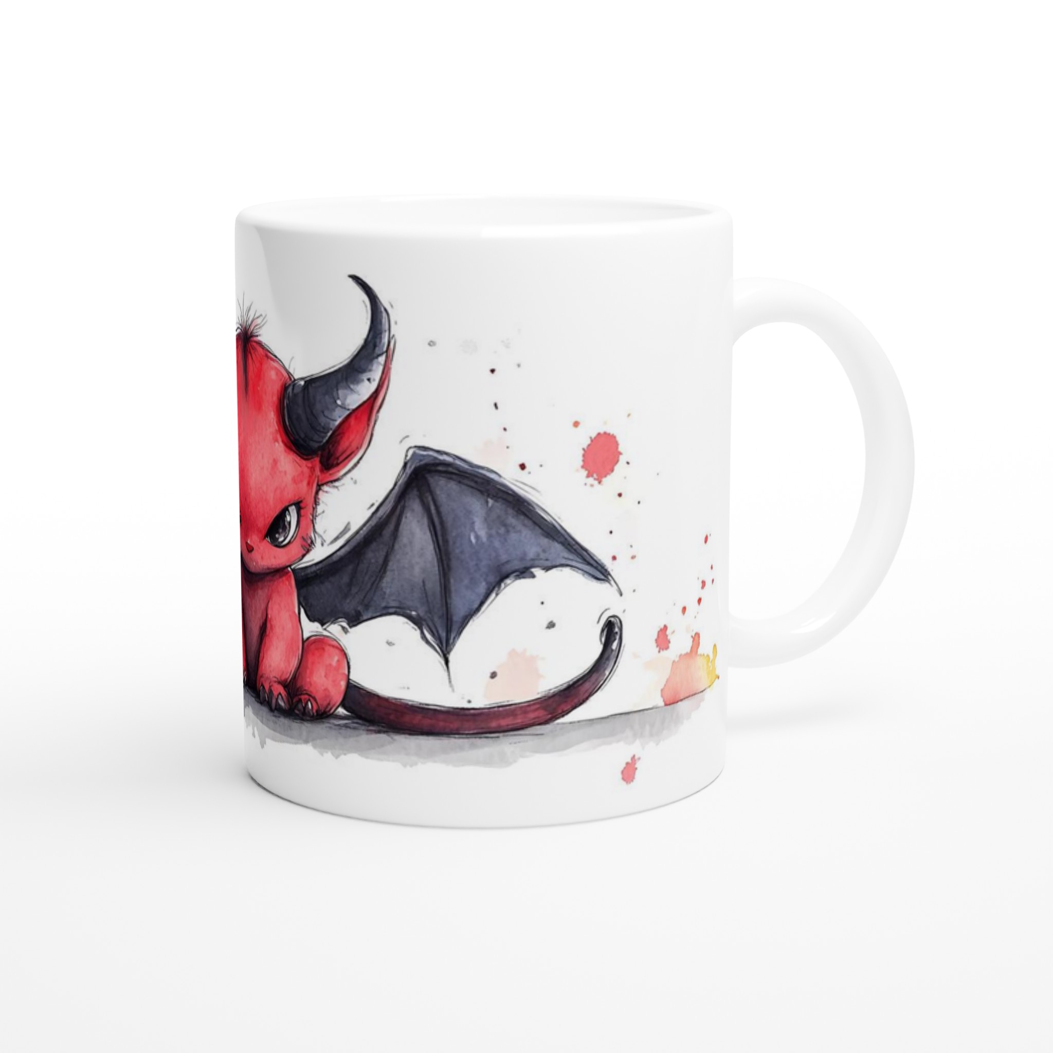 Chibi Djävul Keramikmugg - Söt & Rebellisk Kaffekopp i Valfri Färg, 11oz 9 f96f0dc5-dc32-452d-9fc4-84afe60afeb9