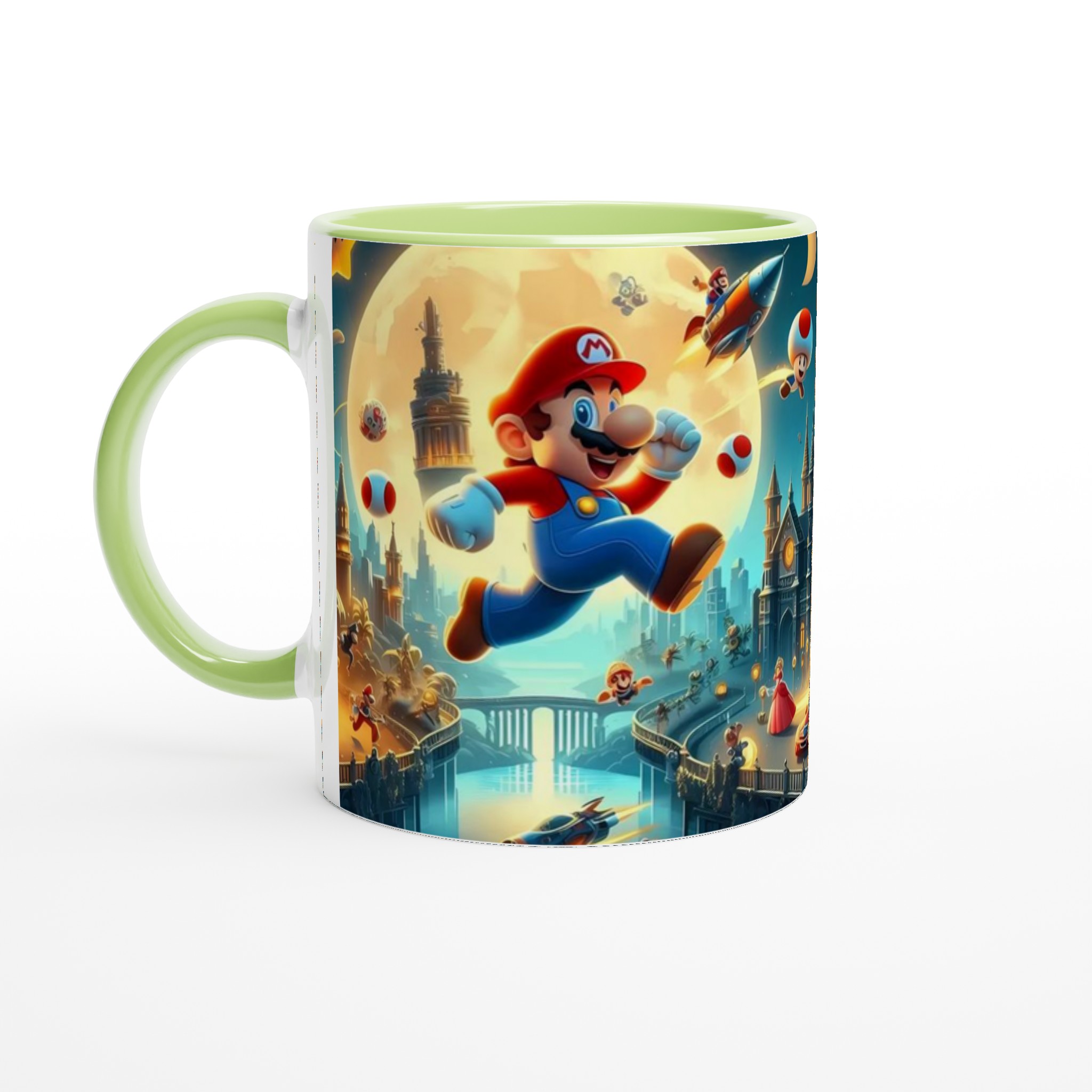 Super Mario Adventure 11oz Ceramic Mug – Vibrant, Playful Design in Your Choice of Seven Colors 7 f97c1502-453a-4cf9-8264-c5fc7eb531eb