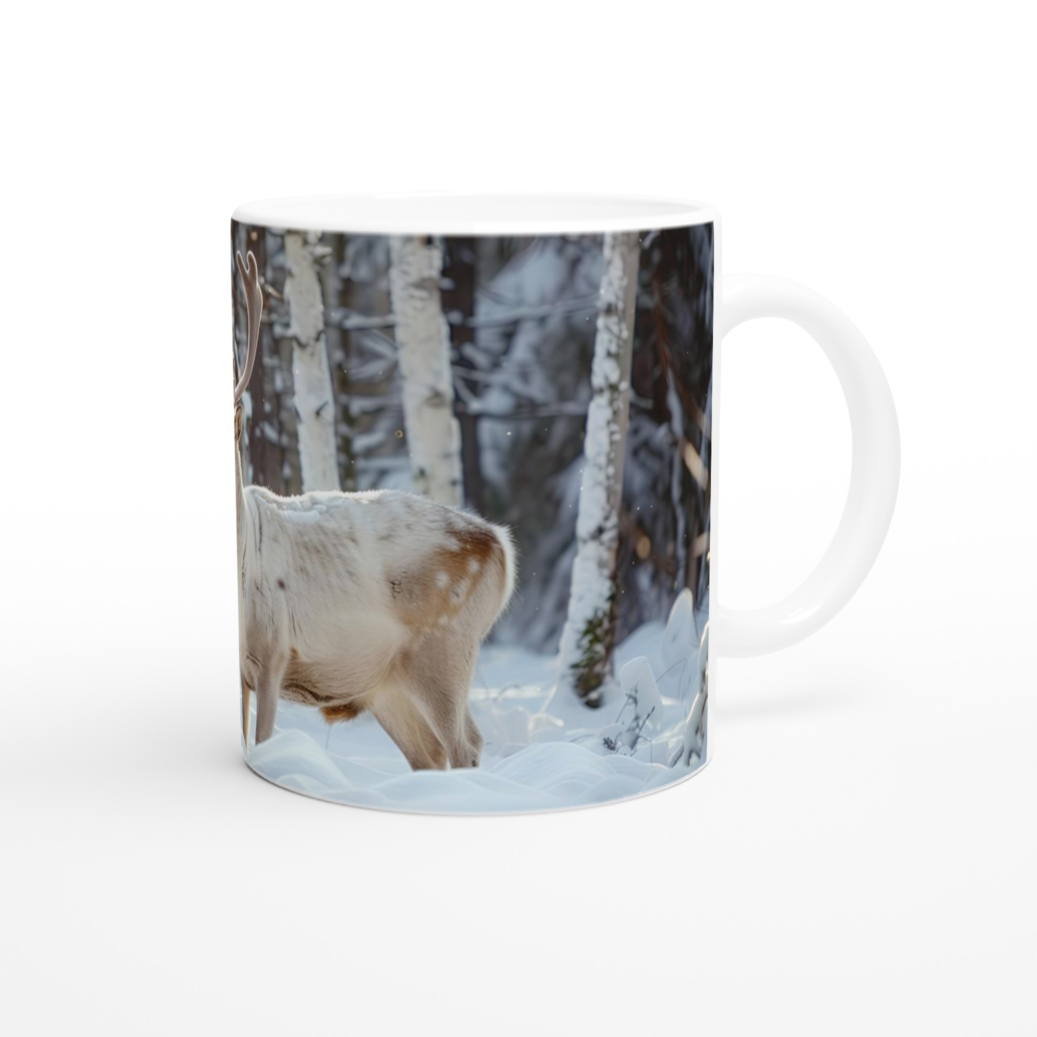 Vinterren i snöig skog – 11oz keramikmugg för magiska stunder, välj din färg! 9 f9970bc8-6108-416f-b5d7-d84fab46ca58