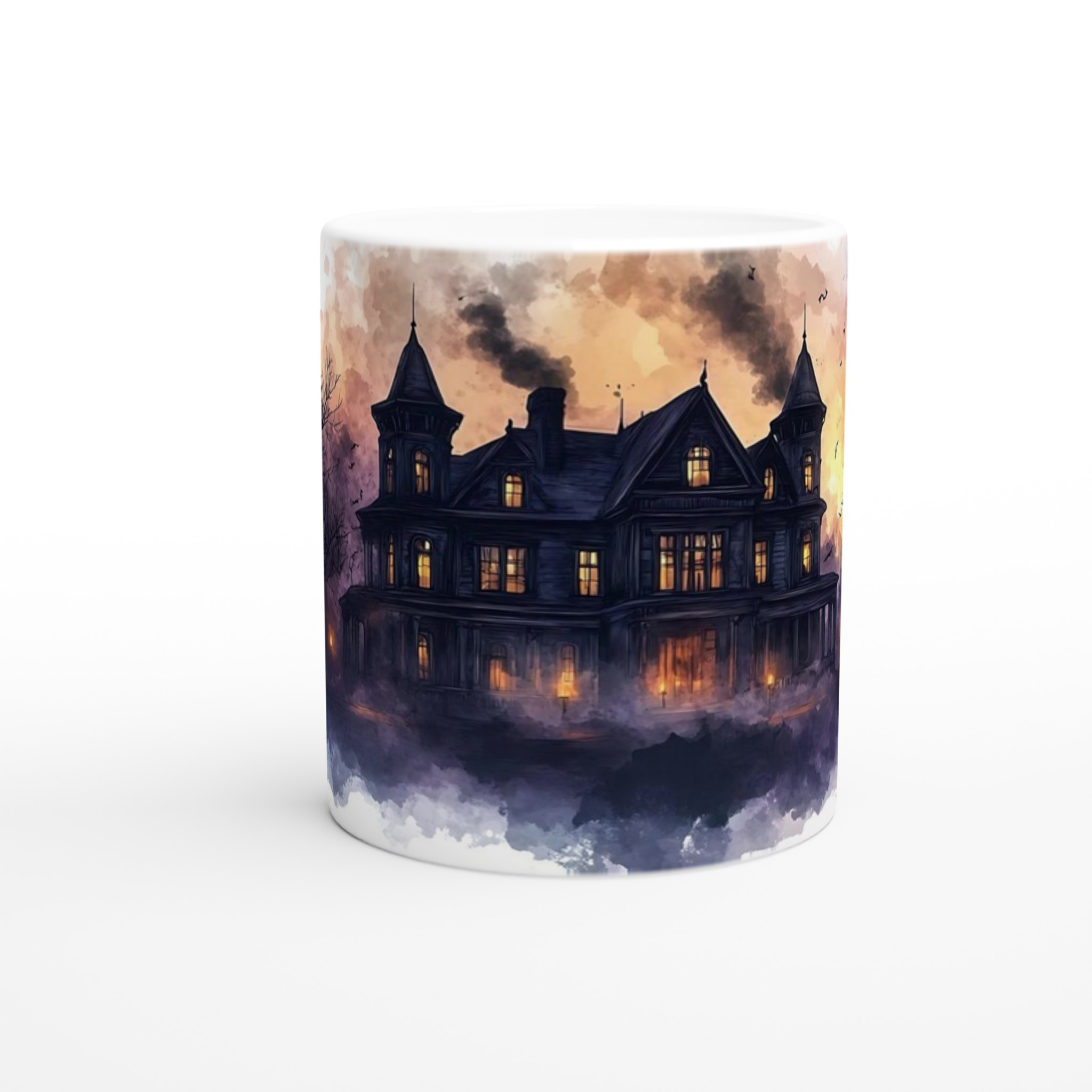 Mystisk Gotisk Herrgård Mugg – Spöklik Design i Vattenfärg, Perfekt för Halloween & Skräckfans i Flera Färger 8 f9ad26b4-324d-4ff9-be91-0f1af80a9344