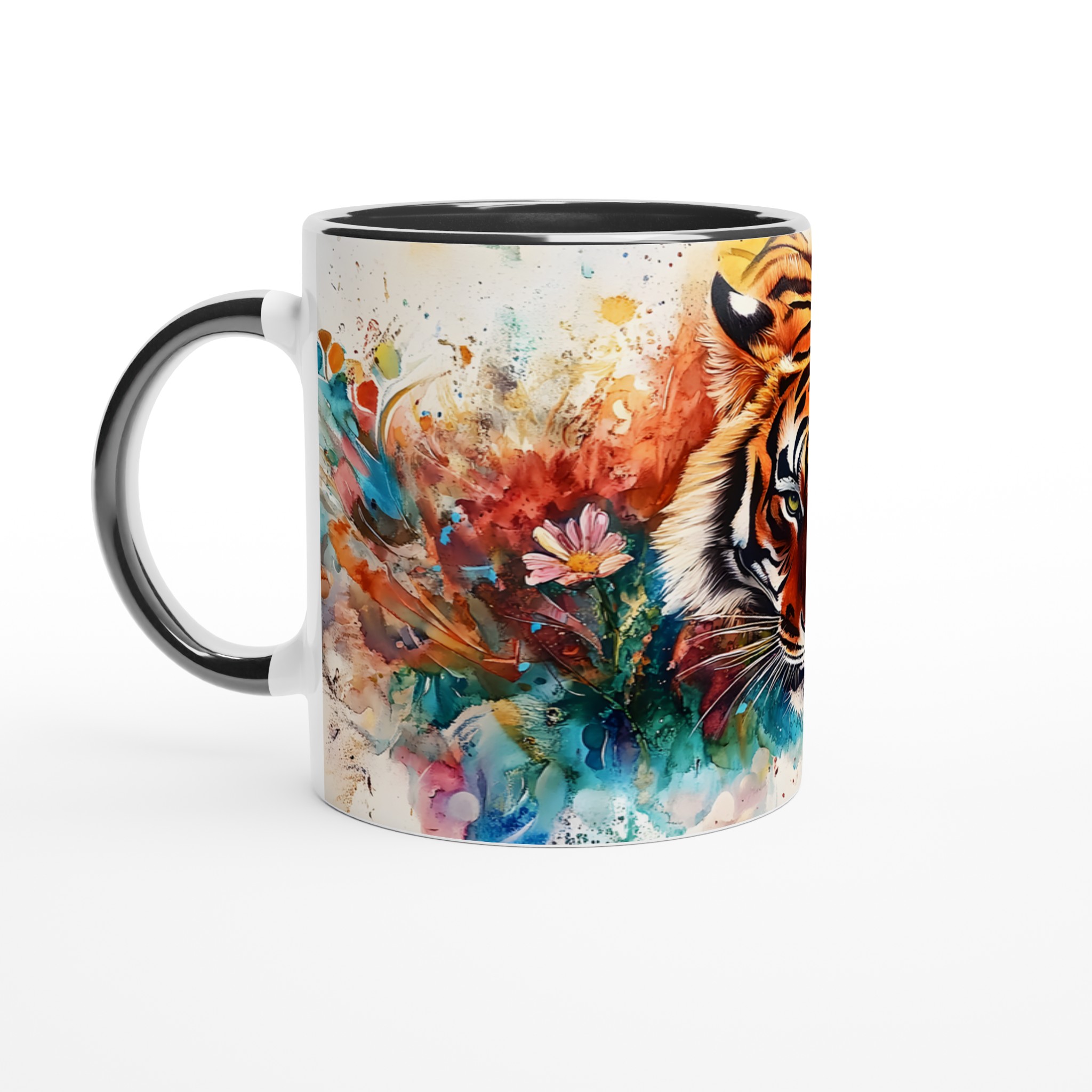 Abstrakt Akvarell Tiger Mugg – Vibrerande Konstmugg i Keramik, Välj Din Färg! 4 f9b422ed-98c2-44fe-bccb-5f80a7653b64