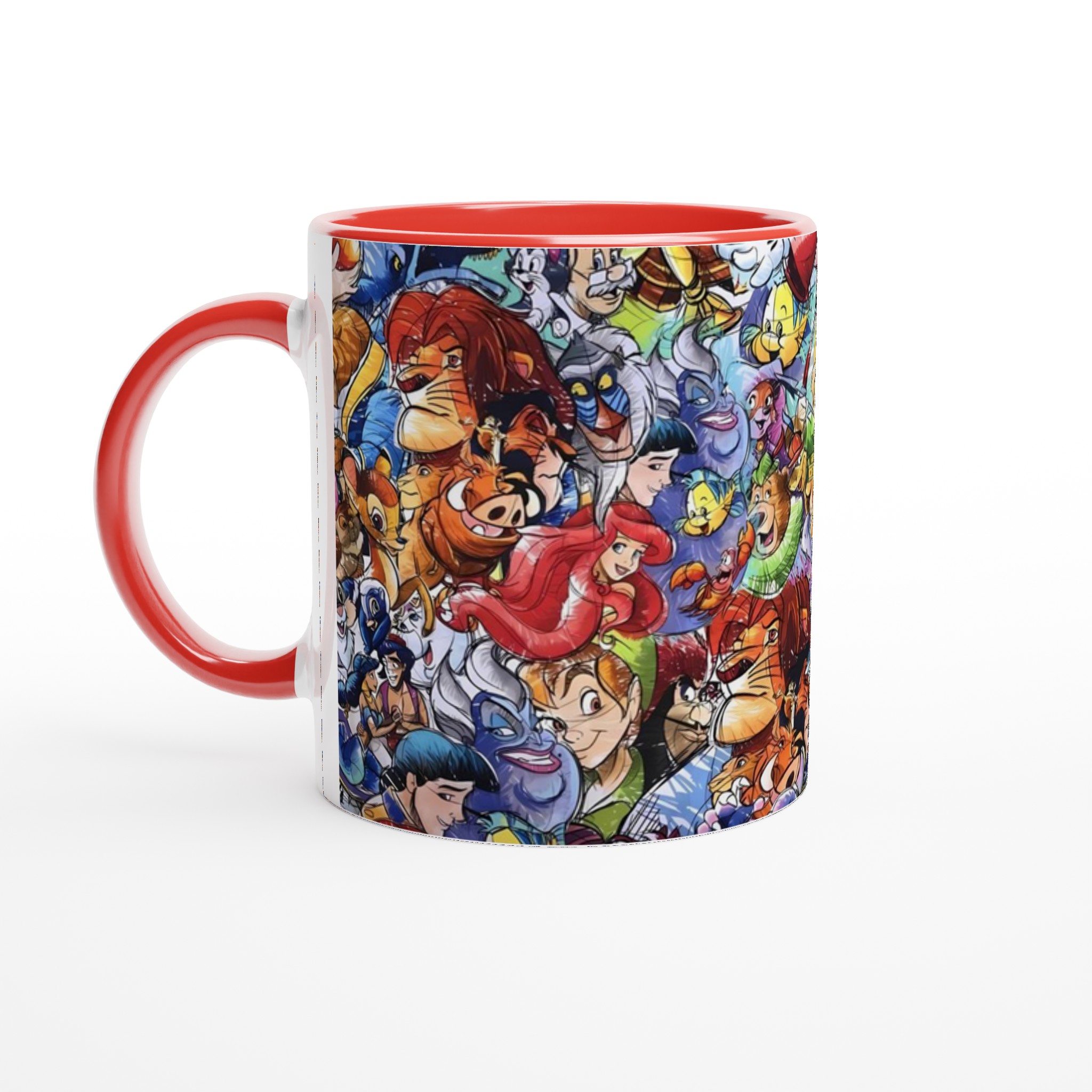 Vit 11oz keramisk mugg med färgstark, ikonisk Disney-karaktärsgalaxi – välj din perfekta färg! 5 f9b6e3e5-c2c1-43b1-892e-952f5f93e453