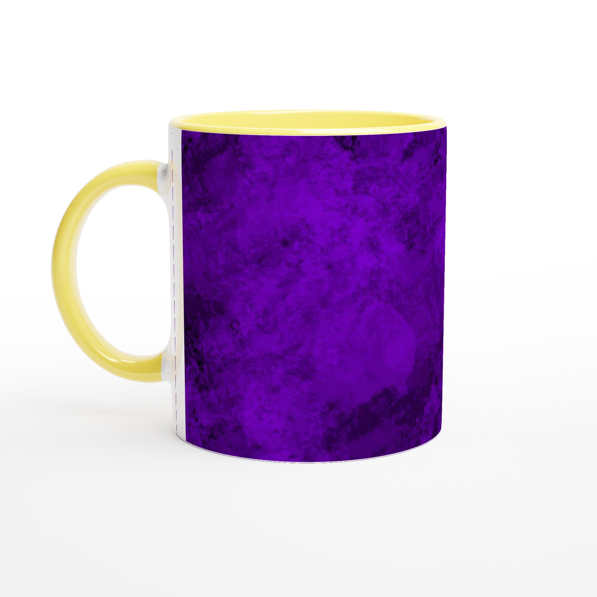 Vit 11oz keramisk mugg med djup lila konstnärlig textur – välj bland sju färgstarka keramiska nyanser 3 f9c02a47-2c09-4cba-9e42-8a8bd389df6c