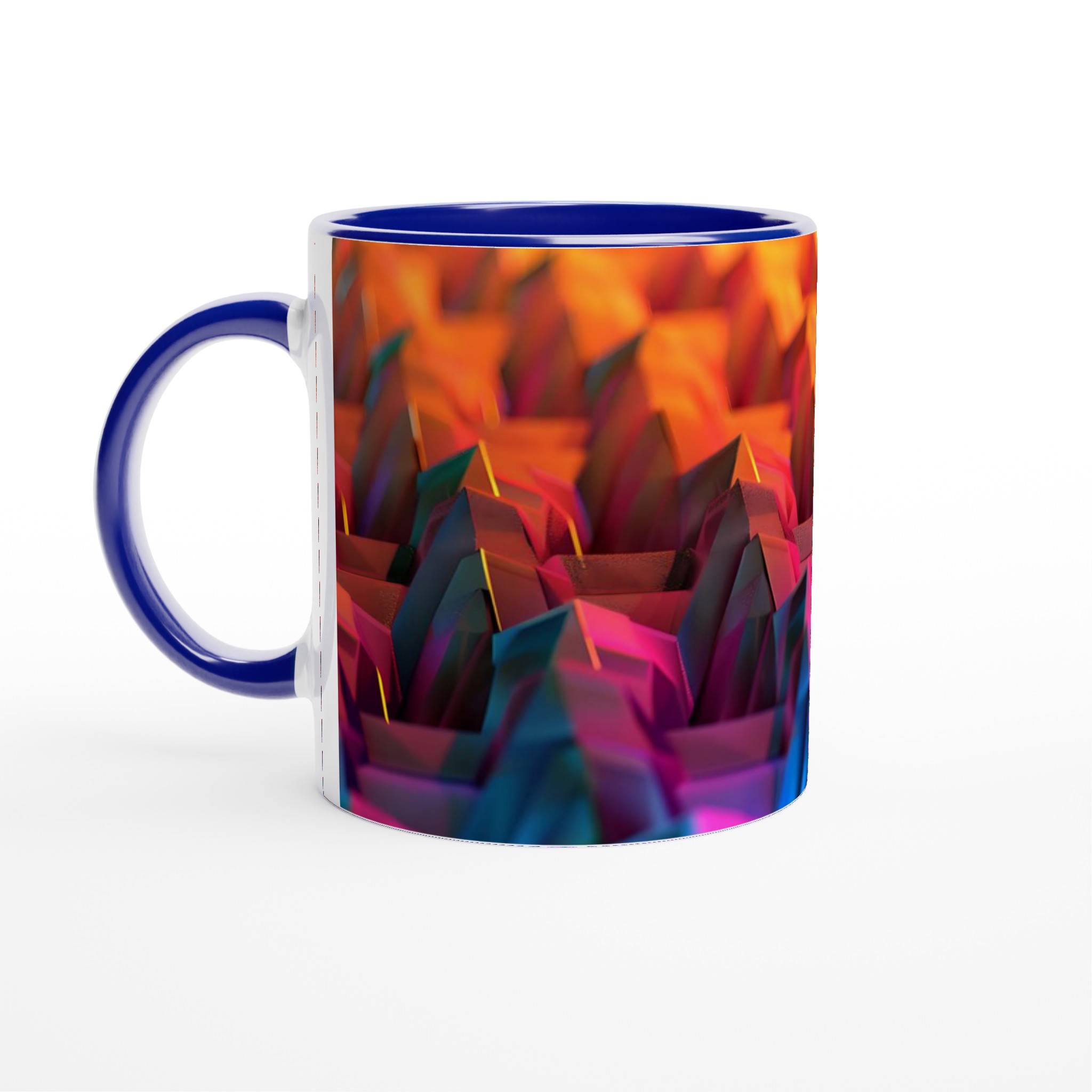 Abstrakt Neonberg Keramisk Mugg – 11 oz Kaffekopp i ditt Val av Sju Livfulla Färger 2 f9f4adfa-3986-44f3-ba66-1c4a95a66dba