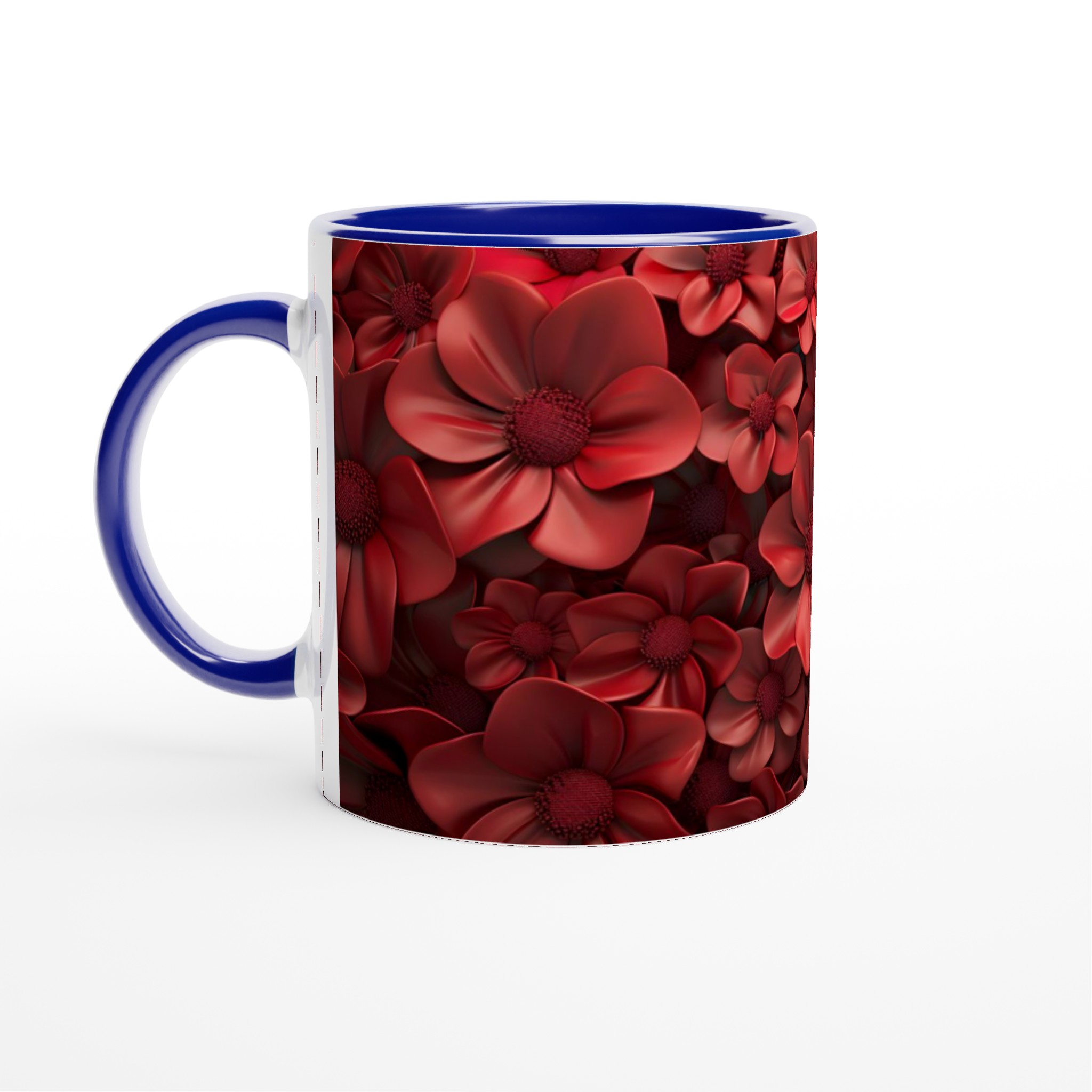Lyxig Blomsterdröm Keramikmugg – Välj bland 7 Strålande Färger! 2 fa369ae4-6ed6-4cbe-84db-5590acfad2b8