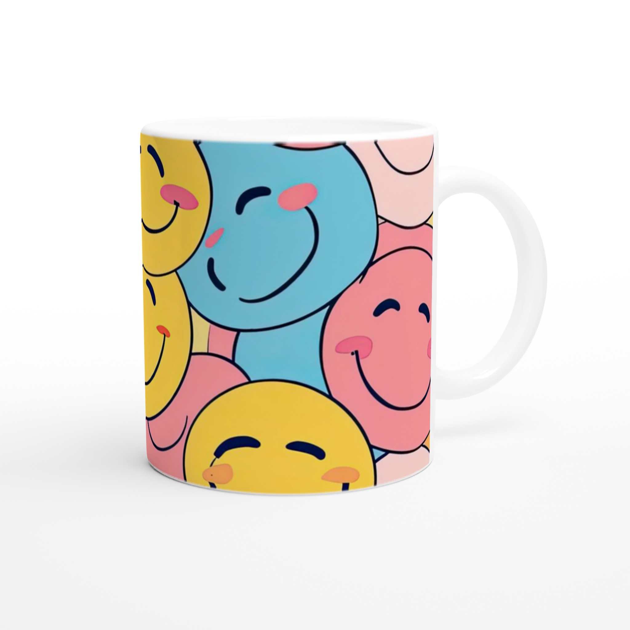 Glad Pastel Smiley Mugg – Personlig Keramikmugg för Varje Leende, i Sju Sprudlande Färger 10 fa406e42-6a74-4603-93e2-03d597f2ba23
