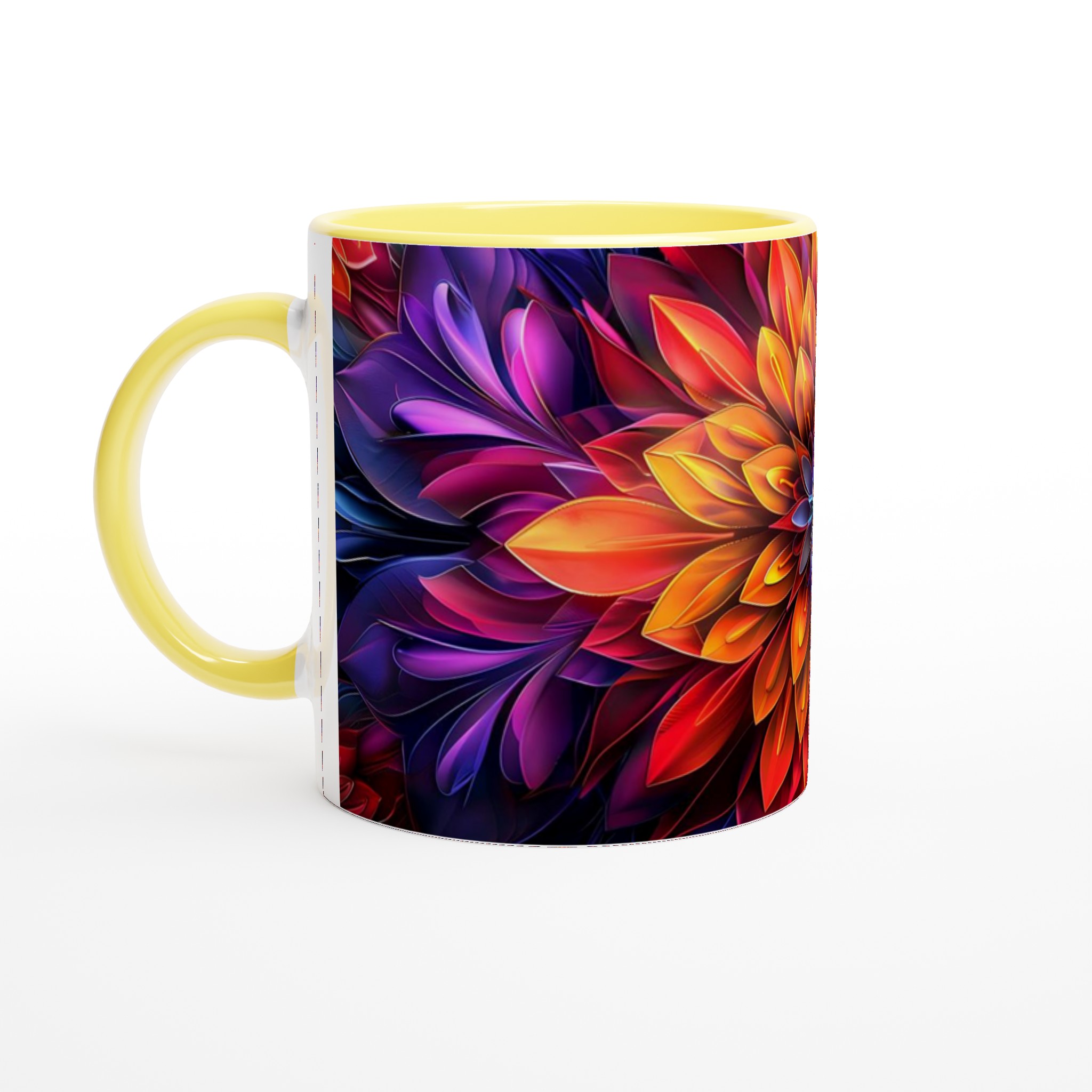 Abstrakt Mandala Keramikmugg - 11oz, Levande Färger & Designval 3 fa413c9e-02ec-4abd-90e0-9ee41f1388d8