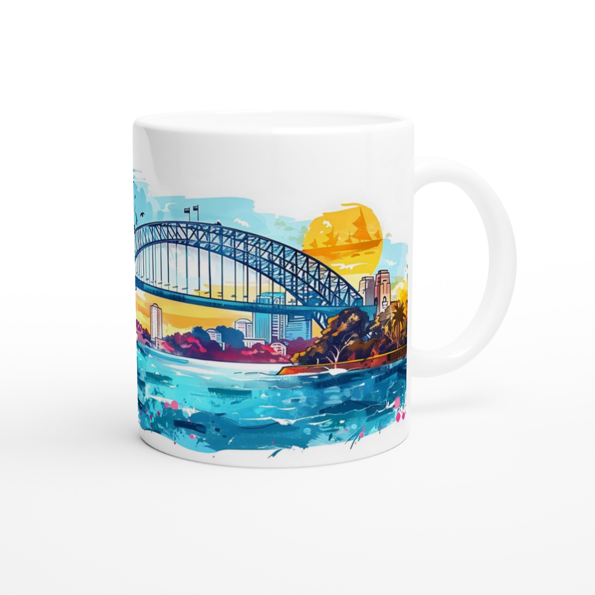 Sydney Skyline Akvarell Kaffemugg - En färgstark hyllning till Australien i ditt val av sju nyanser 9 fa60cf3b-bd9d-4a4f-9c1c-5b6a5eeab220