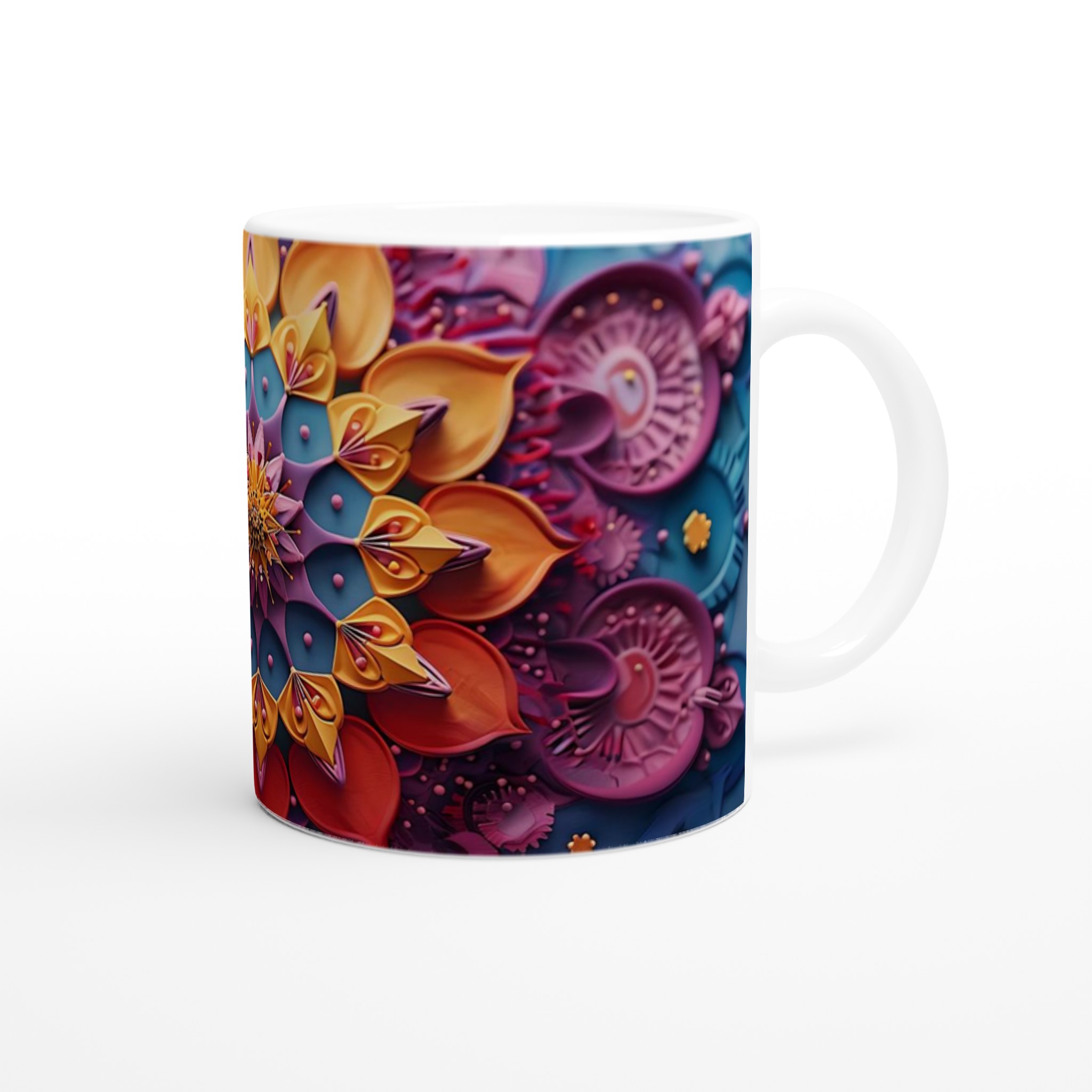 Mångfärgad Mandala Keramisk Mugg – 11 oz. Levande, Hållbar och Diskmaskinsäker för Din Dagliga Ritual 9 faa2ba7a-7d5f-41dd-b786-528165f6f0cd