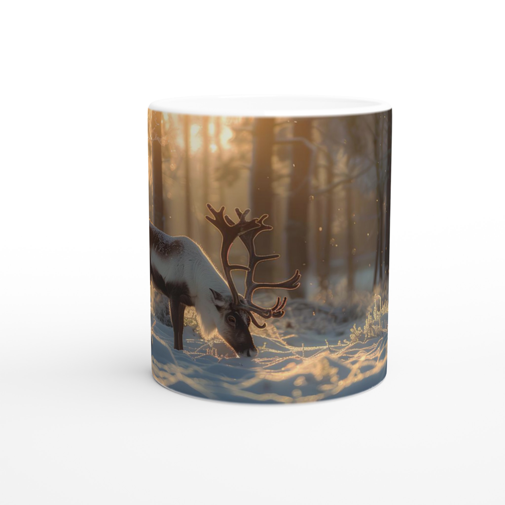 Nordisk Vintersaga Mugg – Magiskt Motiv med Ren i Solnedgång, 11oz Keramikmugg i Valfri Färg 8 faaea48d-bcb4-4dbd-880b-9a7fe1465a46