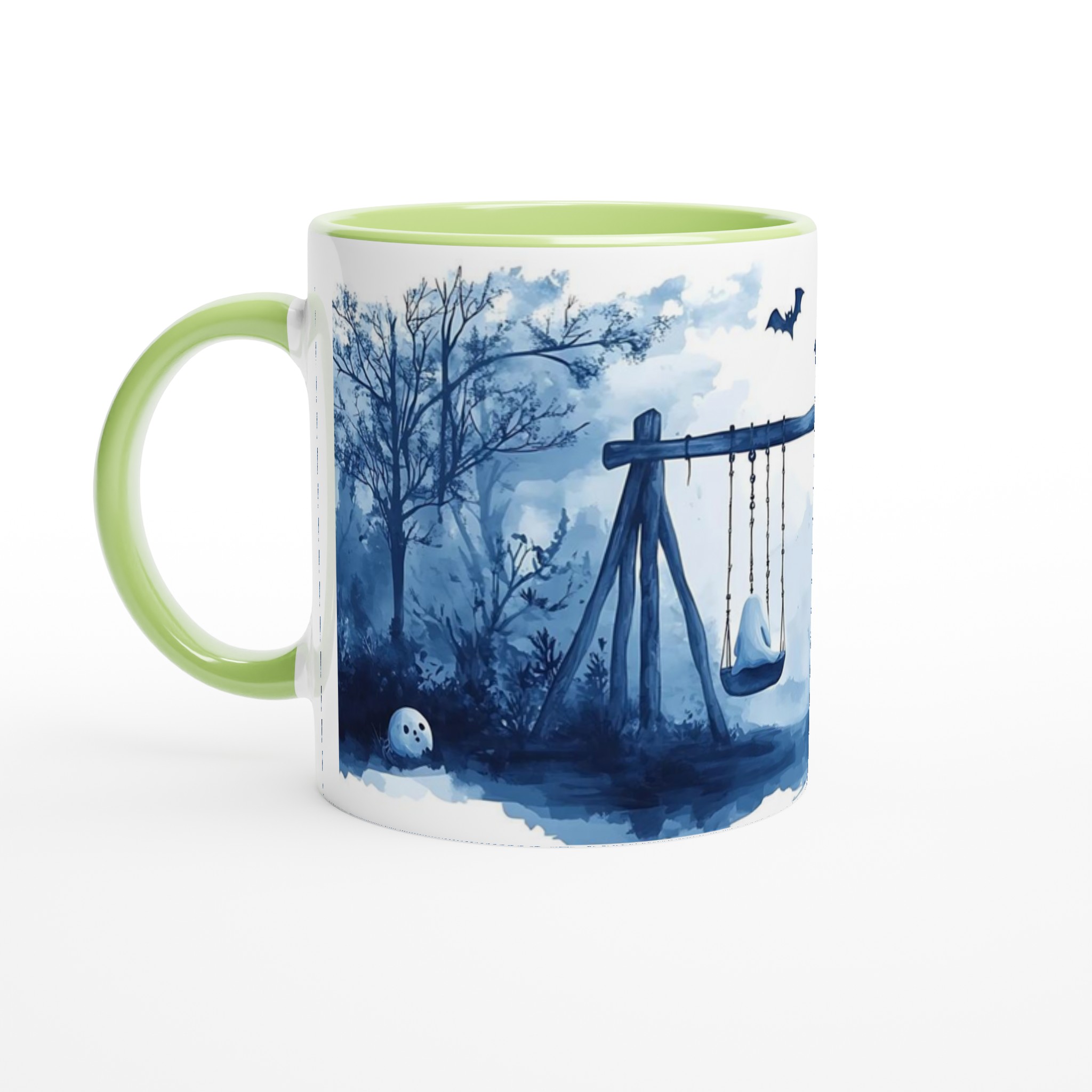 Mystisk Månesken Mugg – Spökliknande Motiv på 11oz Keramik, Välj Din Favoritfärg! 7 fb0a4566-c07a-432b-841d-e9a799ff0909