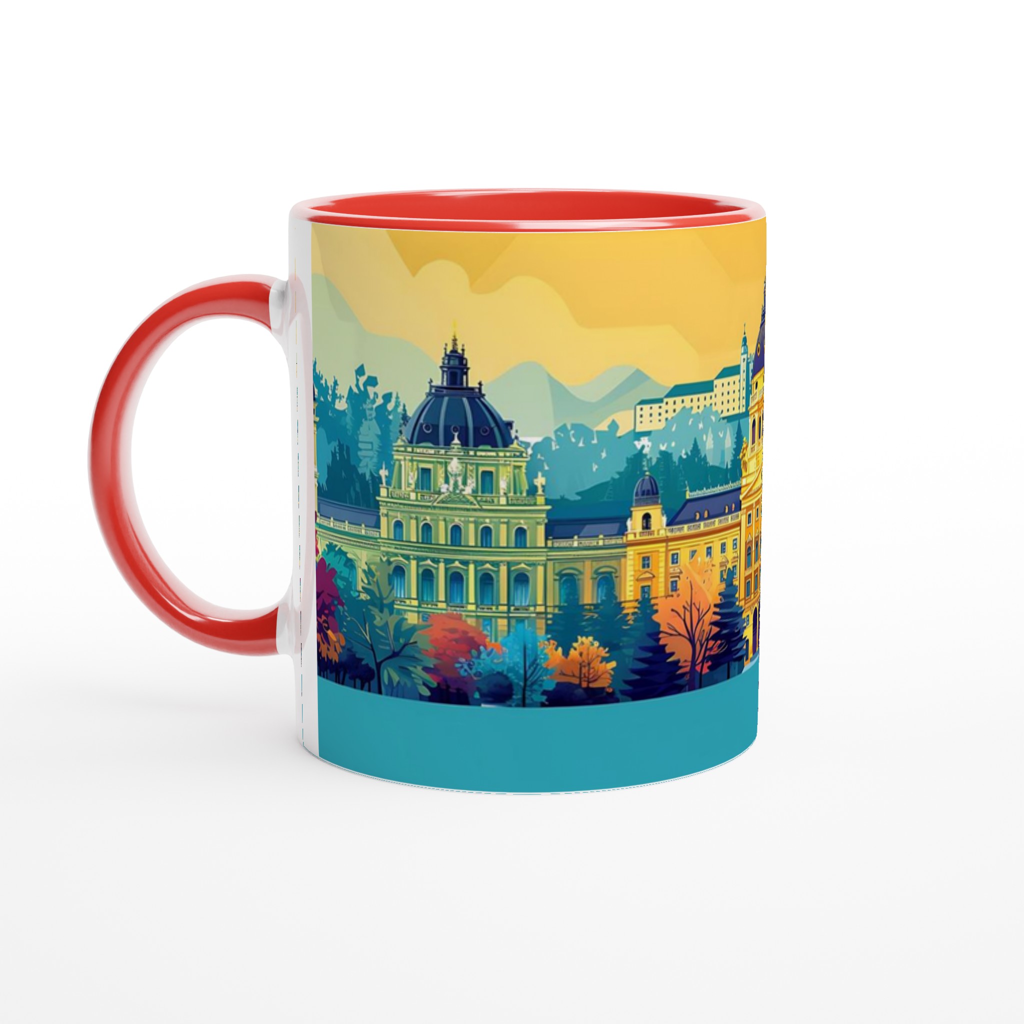 Europeisk Stad Charm Mugg - 11oz Keramikmugg i levande färger 5 fb24aac6-3033-4835-b358-491997e60500