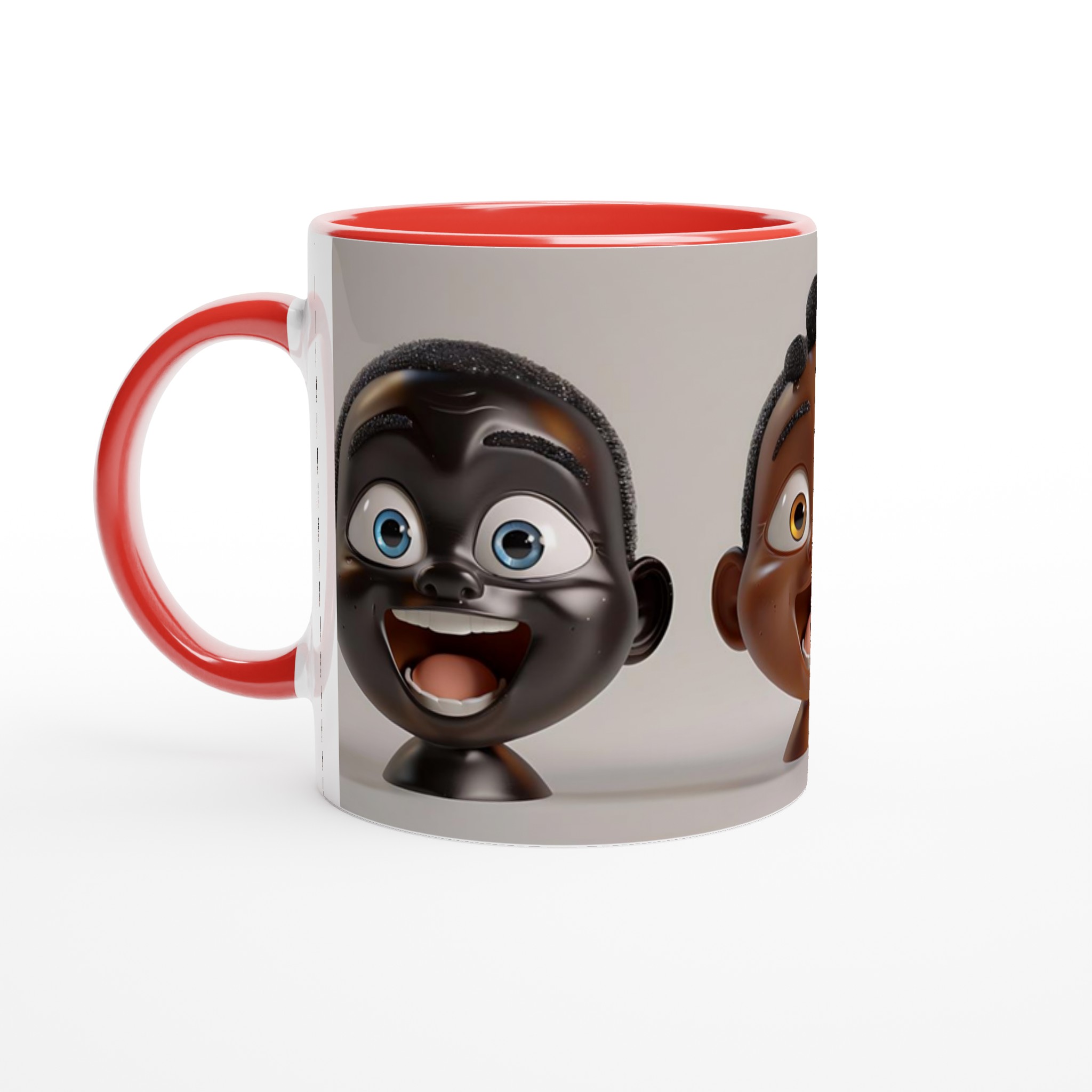 Glad Cartoon Ansikte Keramisk Mugg – uttrycksfull design i flera färger 5 fb35d460-c4b7-4be0-8ed6-af085ddf2206