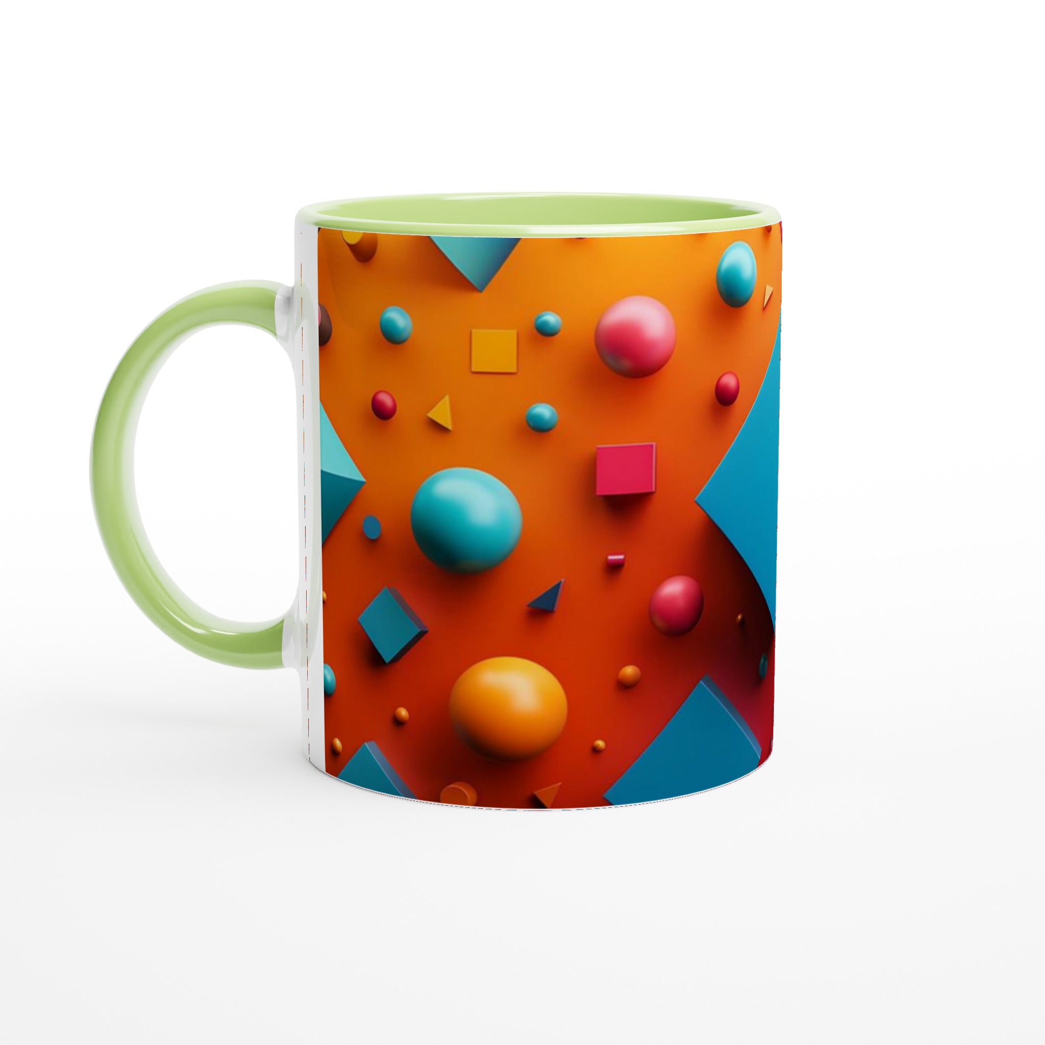 Abstrakt 11oz keramisk mugg – Välj din favoritfärg för en pop av lekfull geometri! 7 fb73ce97-4bc3-4391-84db-6b9c44bb7a6f