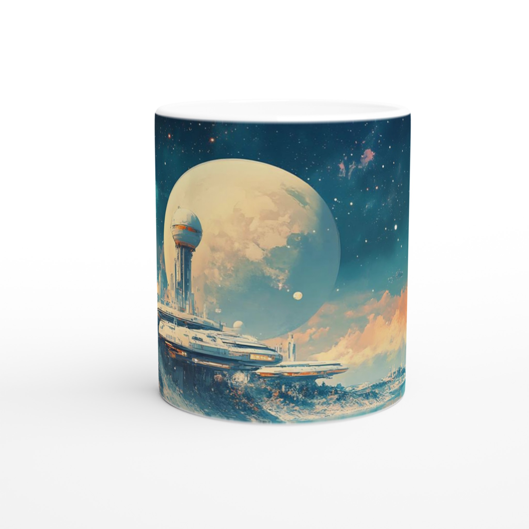 Futuristisk Galax Mugg – Sci-fi Landskap & Stjärnhimmel, 11oz Keramisk Kaffekopp i Flera Färger 8 fb800cc7-f523-4dd0-9fa6-e16ee96917f6