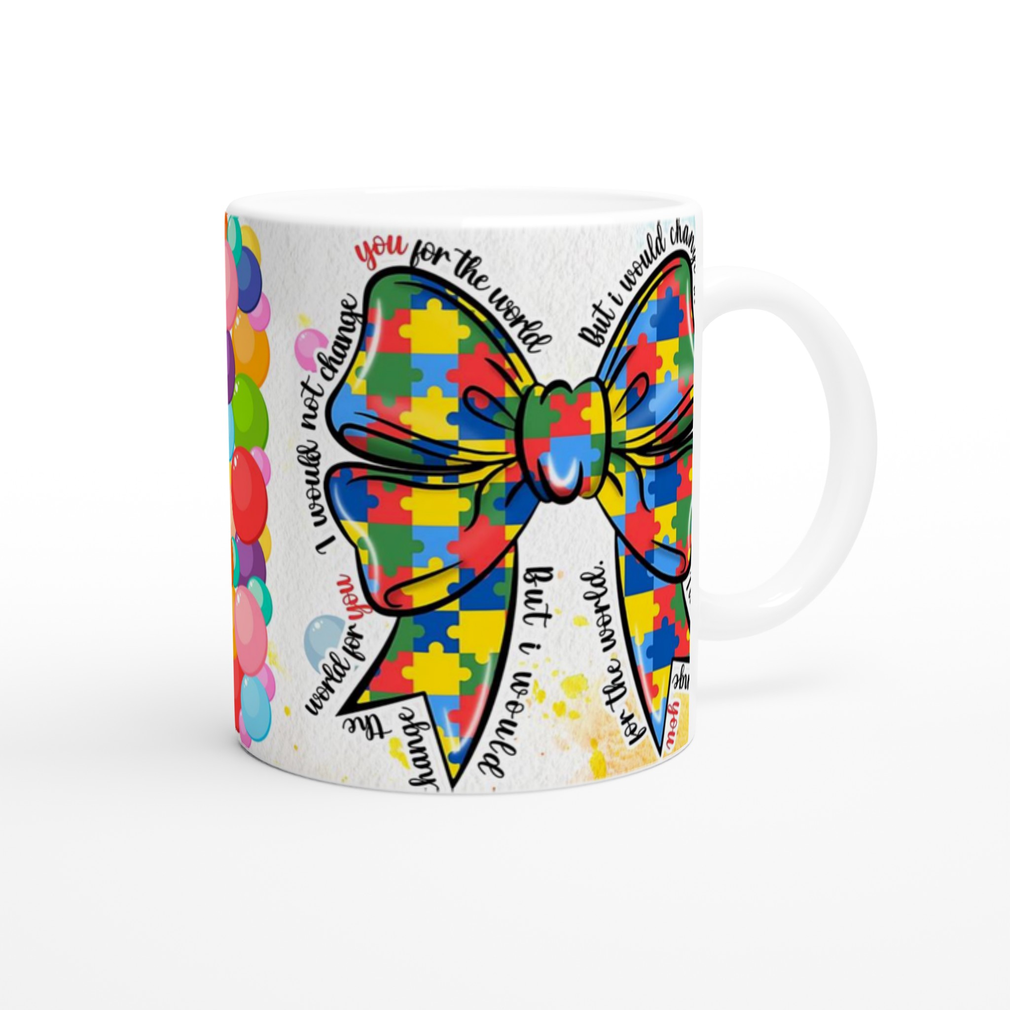 Vit 11oz Keramisk Mugg med Färgstark Pusselrosett – Välj Din Favoritfärg 9 fb8be740-e87b-41de-92f1-fdab7f2eafa3