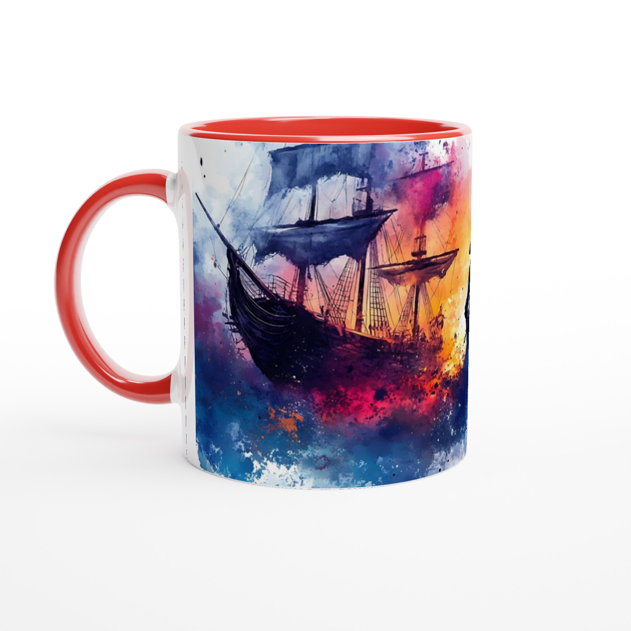 Pirate's Voyage Watercolor Mugg – Äventyrlig Keramikmugg i 7 Fantastiska Färger 5 fb9a35fa-7520-4ffc-ba08-a8a978a39f24