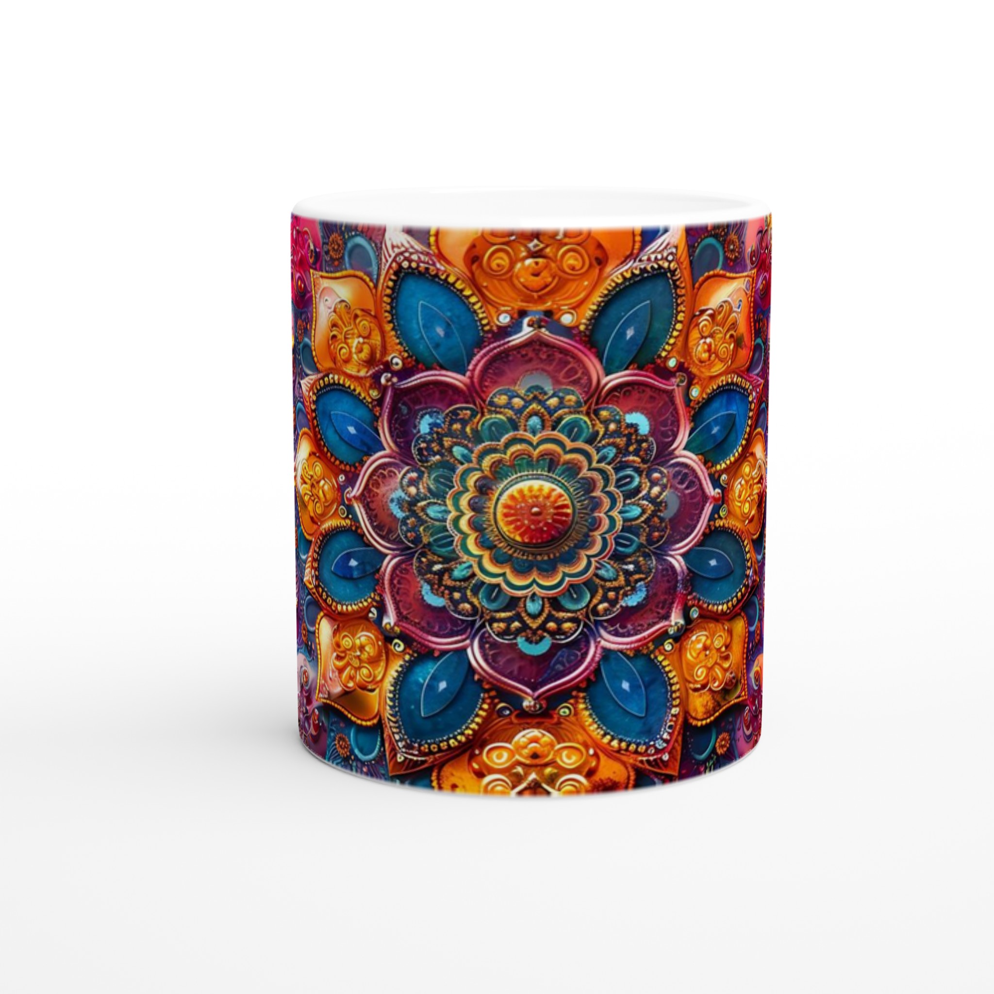 Mandala Magisk 11oz Keramikmugg – En Explosion av Färg & Mönster för Din Favoritdryck! 8 fba359c6-f4e1-4b5a-83a5-779f07f42515