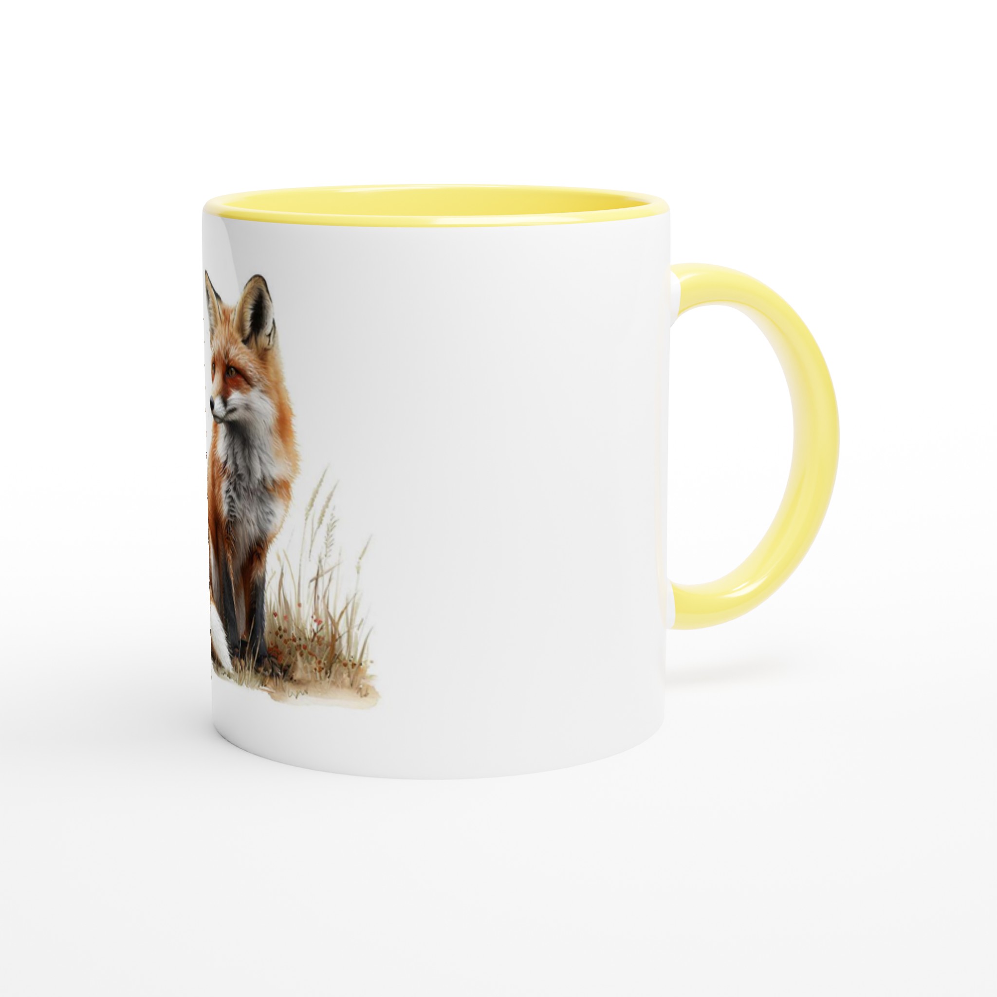 Vacker Akvarellräv 11oz Keramikmugg - Charmig Design med Färgad Insida 8 fba400d0-9c57-436f-9608-220c234a5ce8