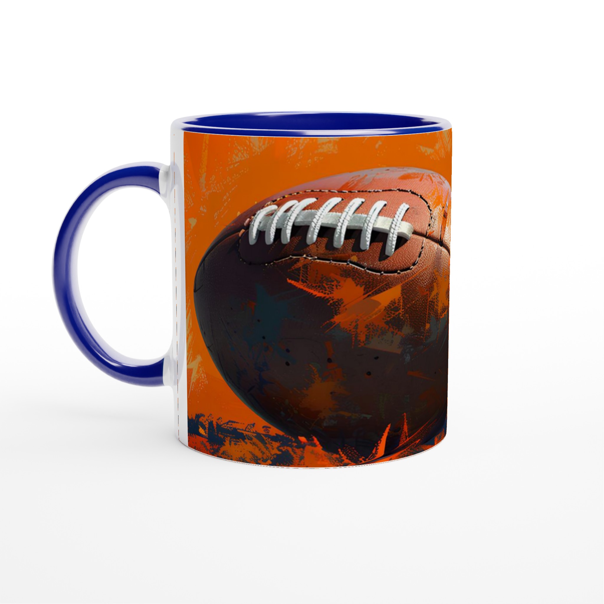 Rugby Art Kaffemugg – Dynamisk Design i Orange och Brunt – Välj din färg! 2 fc326bce-7353-4a93-84d7-52b1b3c60c77