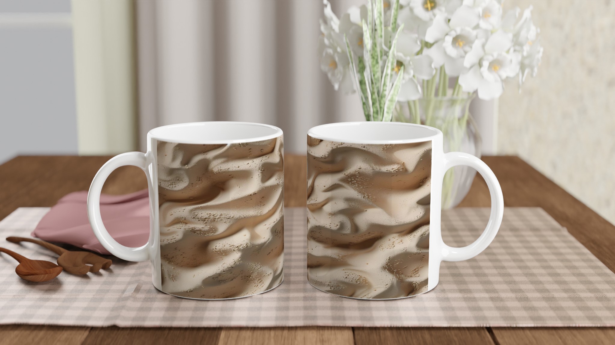 Abstrakt Sand Textur Mugg – 11oz Keramisk Kaffemugg i 7 Färger, Perfekt för Design som Sticker Ut 10 fc4b2409-e237-402c-9182-c7aa1922783d