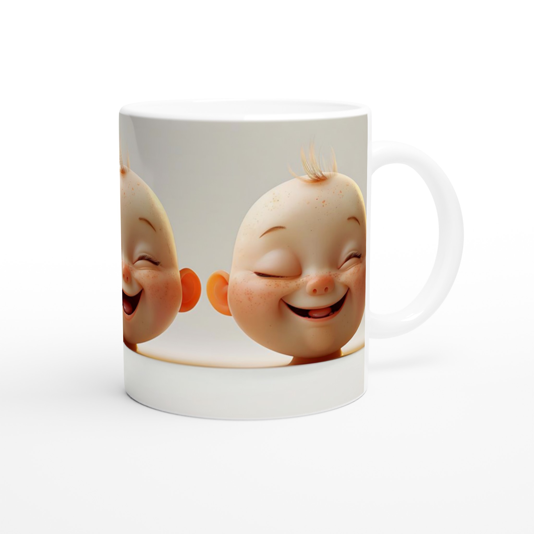 Glad Bebis Mugg - Söt Keramisk Kaffemugg med Lekfulla Ansiktsuttryck i 7 Färger 9 fc64aede-5329-449c-80df-f31f6af20309