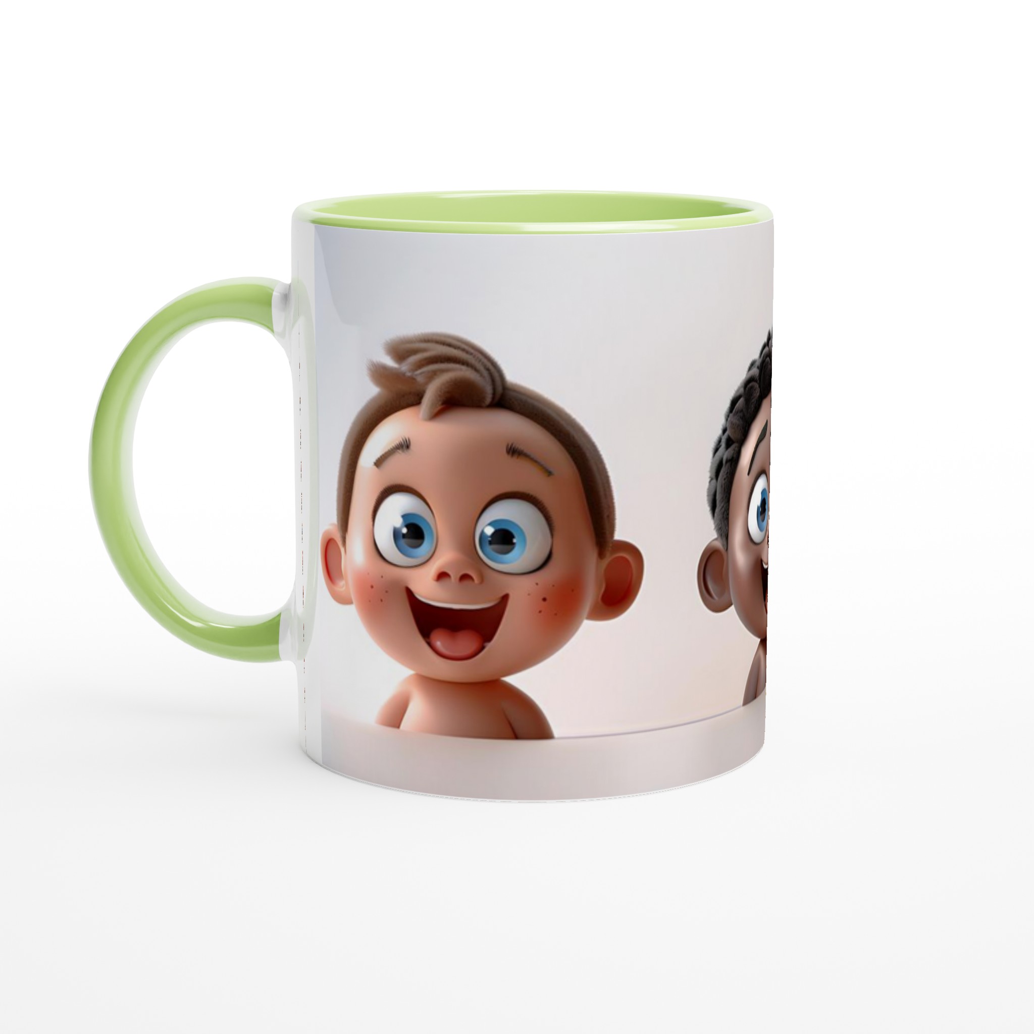 Lekfulla Bebisansikten 11oz Keramisk Mugg – Färgglad Design för Glada Stunder 7 fc7829bb-ed9a-4e30-b877-305e497b386b