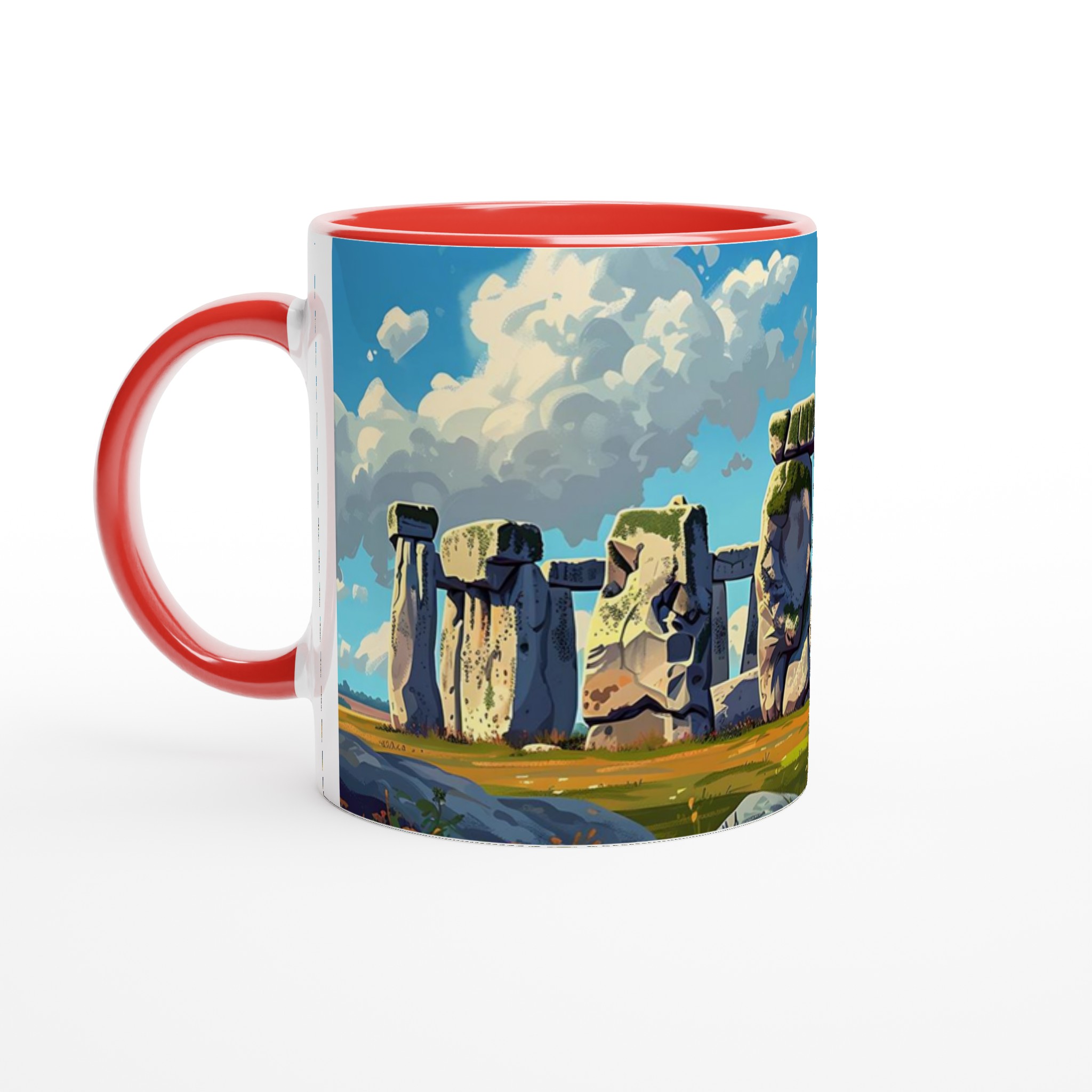 Stonehenge Inspired Keramisk Mugg – Konstnärlig Design i Väljfri Färg 5 fc92a087-d91a-4781-9cb4-21e2180df139