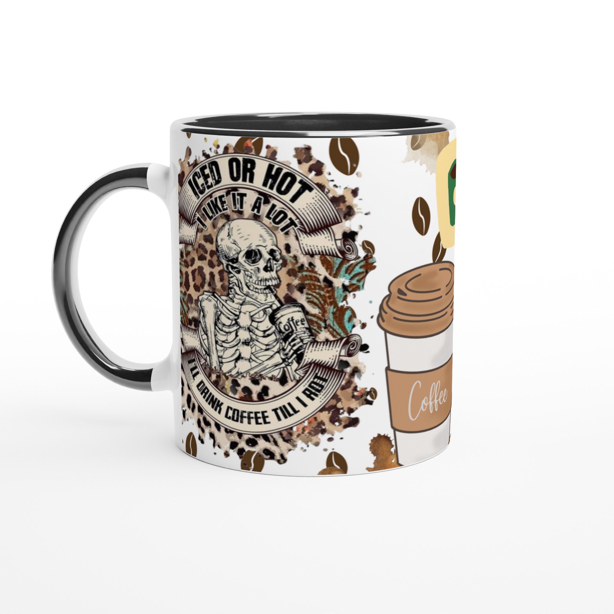 Vit 11oz keramikmugg med edgy kaffeskalle – välj din favoritfärg för att uttrycka din kaffeentusiasm 4 fcc3945d-0bcc-4d1f-be43-244b9b7b43bc