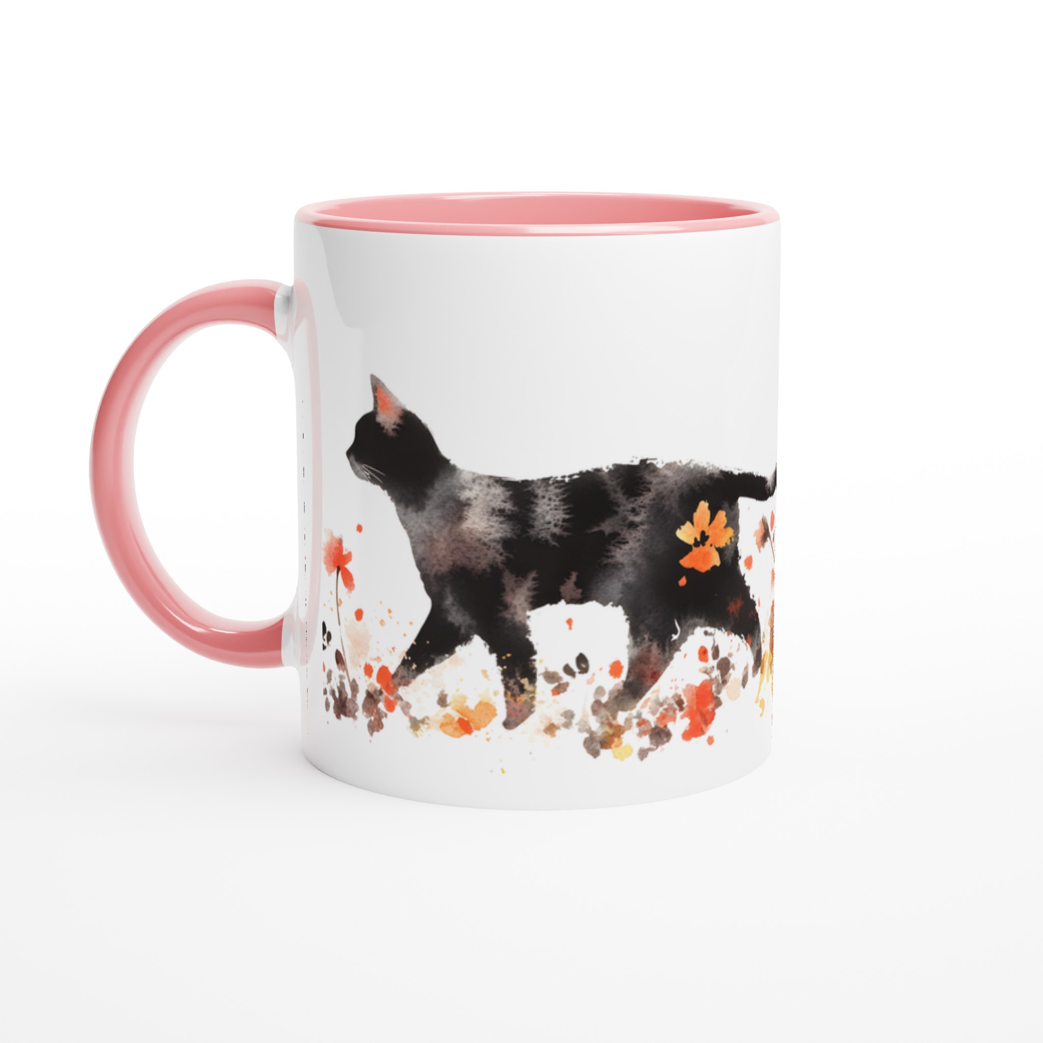 Konstfull Katten i Blomstermarken – 11oz Keramisk Mugg för Kattälskaren i Valfri Färg 6 fcd8d1e8-959d-4618-b64e-381f2b091702