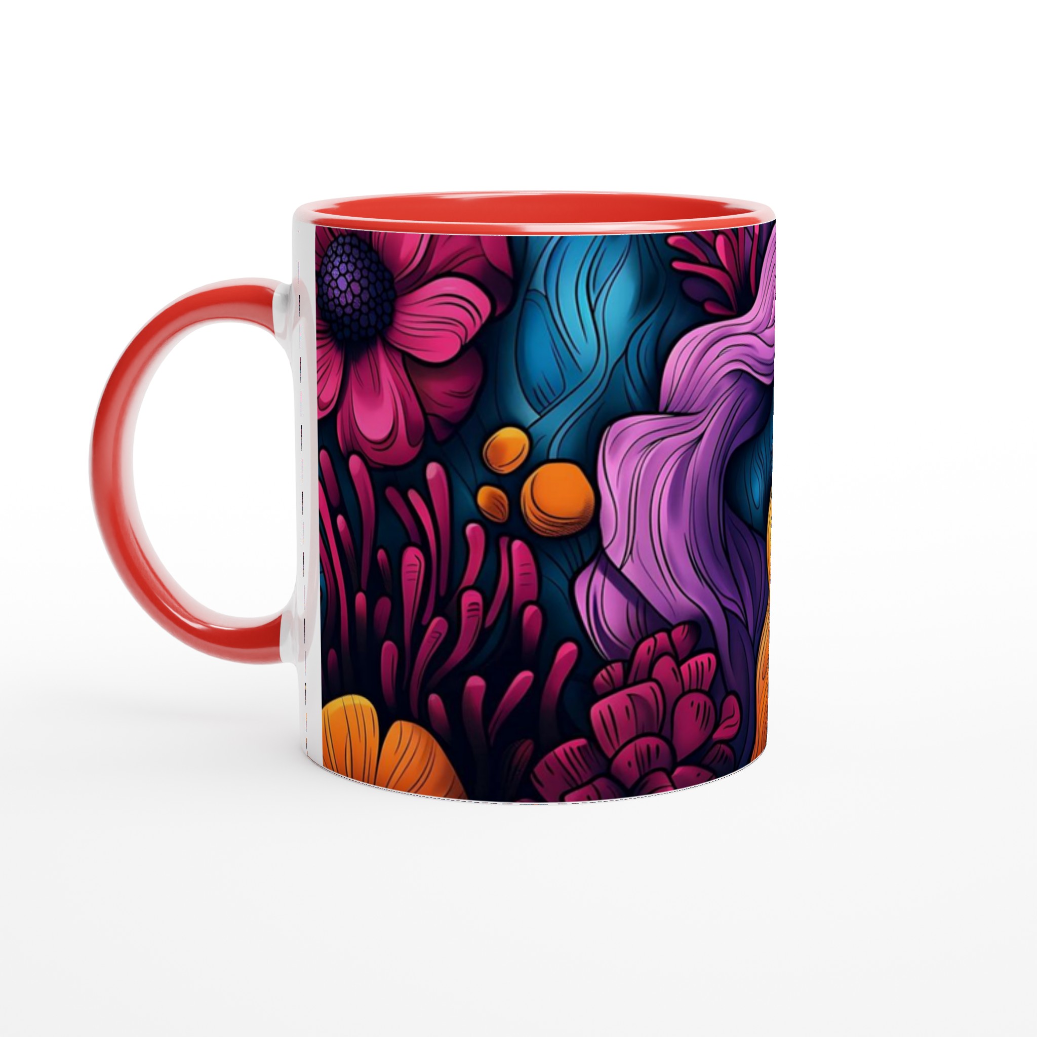 Abstrakt Blommig 11oz Keramikmugg – Din Kaffepaus, En Färgexplosion! 5 fd36c8e4-9eee-431e-8e03-929232d91907