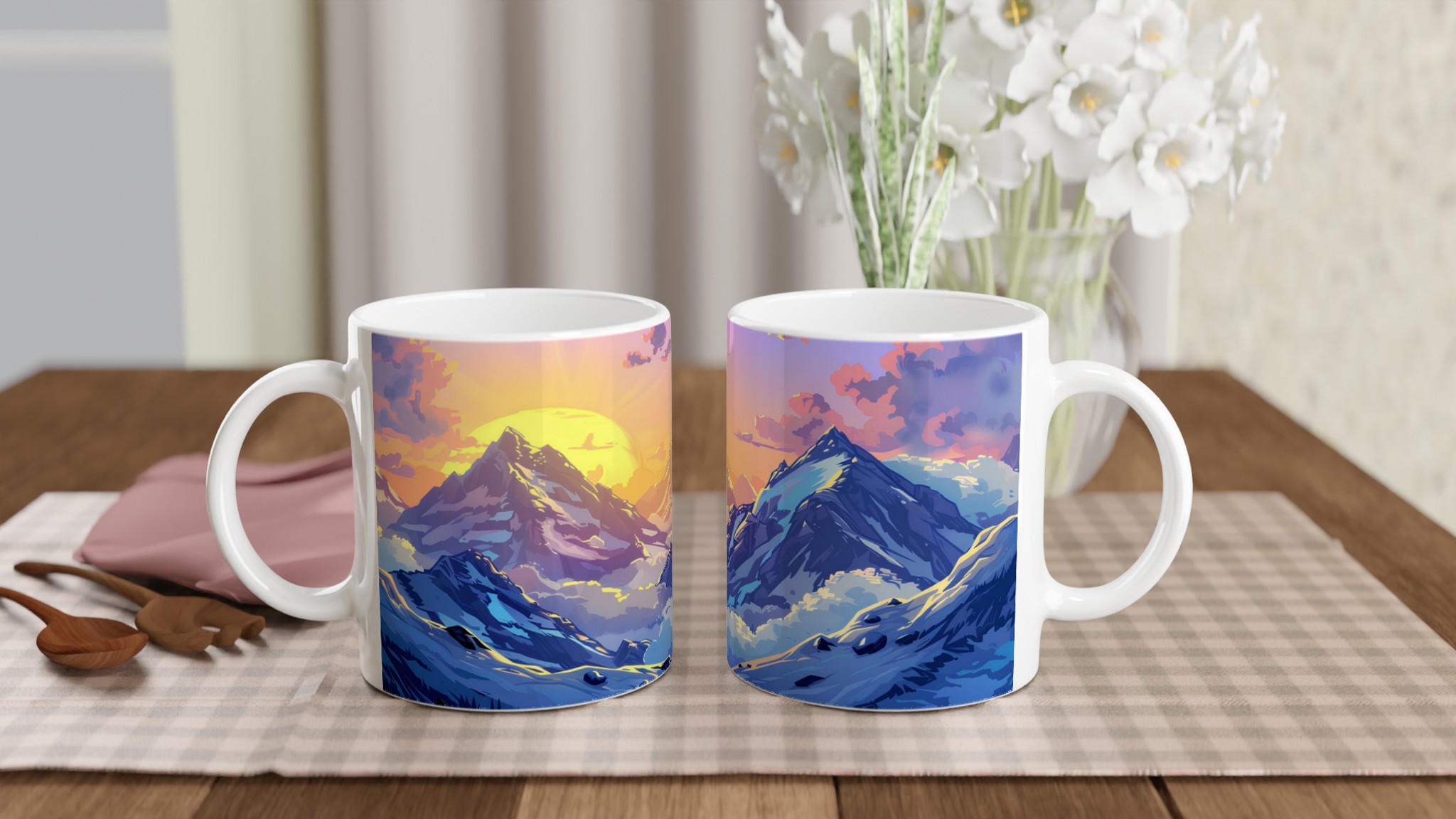 Alptoppar Solnedgång – 11oz Keramisk Mugg för Äventyrslystna 10 fd4376a4-2b19-4961-84d1-38d2828f3163