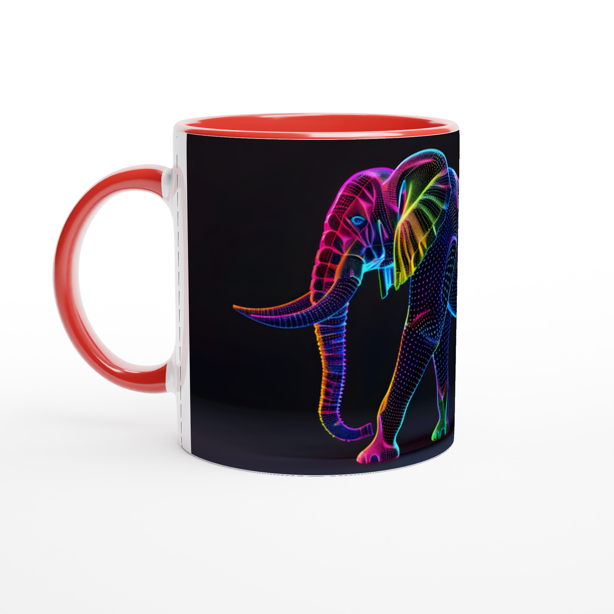 Neon Elefant Konstmugg - 11oz Keramikmugg i din valfria färg! 6 fd5b9eb8-3876-4b08-8d0f-67116ce9f6a1