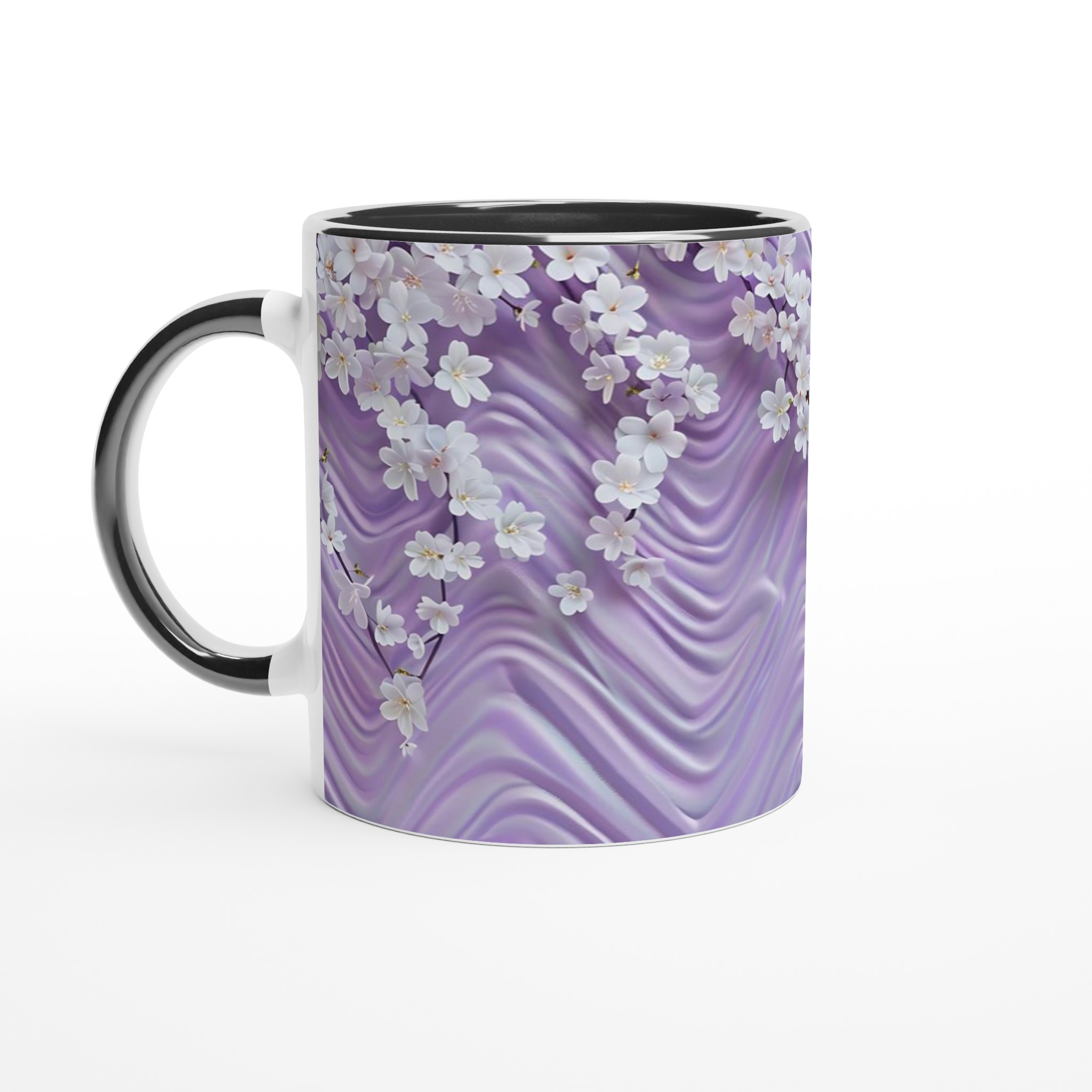Lavendelblomster 11oz Keramikmugg – Välj bland 7 Förtrollande Färger 4 fd6ec0ad-e5bc-45fe-898c-5808398bea86