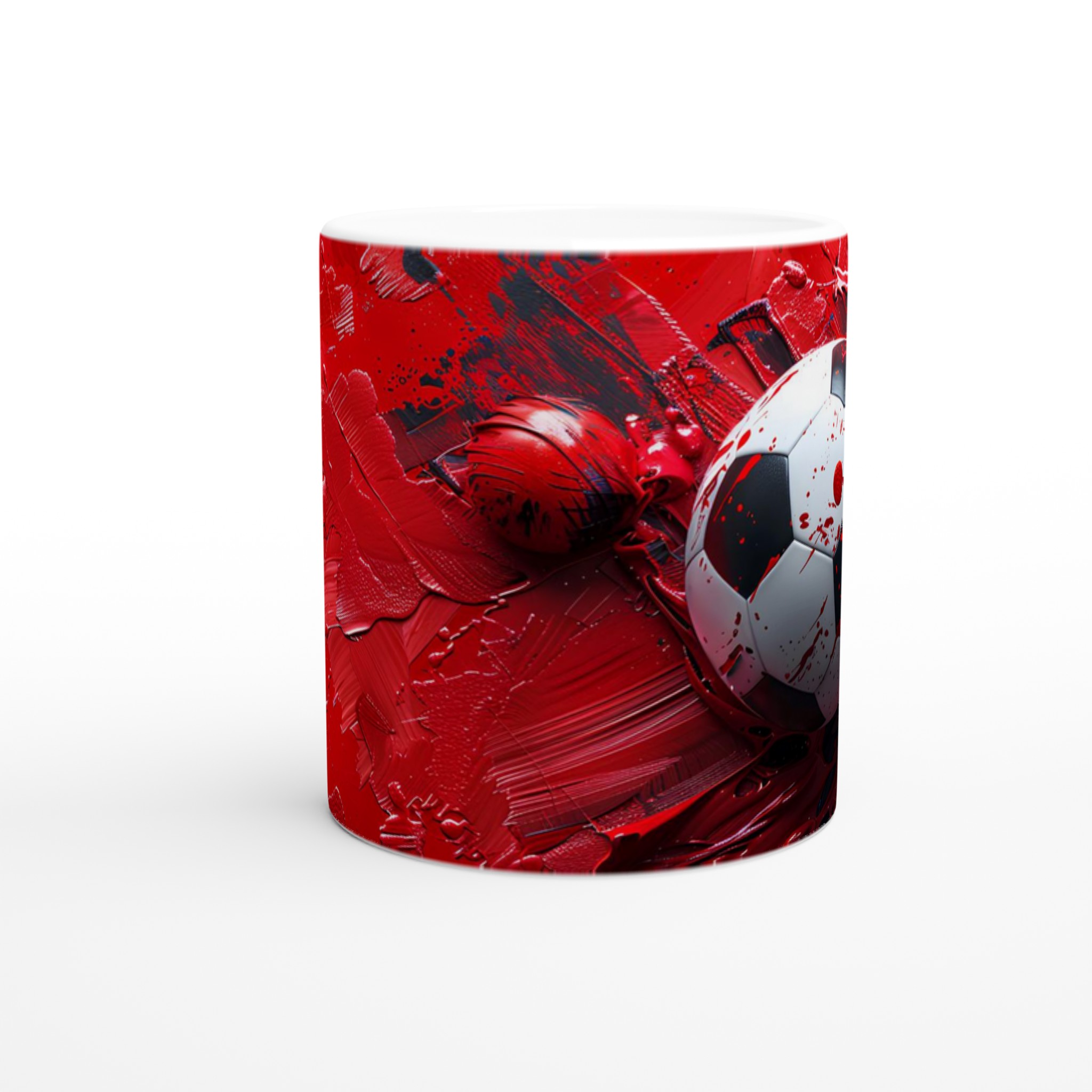 Fotbollskonst Keramikmugg – Dynamisk Design i Valfri Färg, 11 oz 8 fd896db6-b11d-4641-a5bc-9ae686ec612f