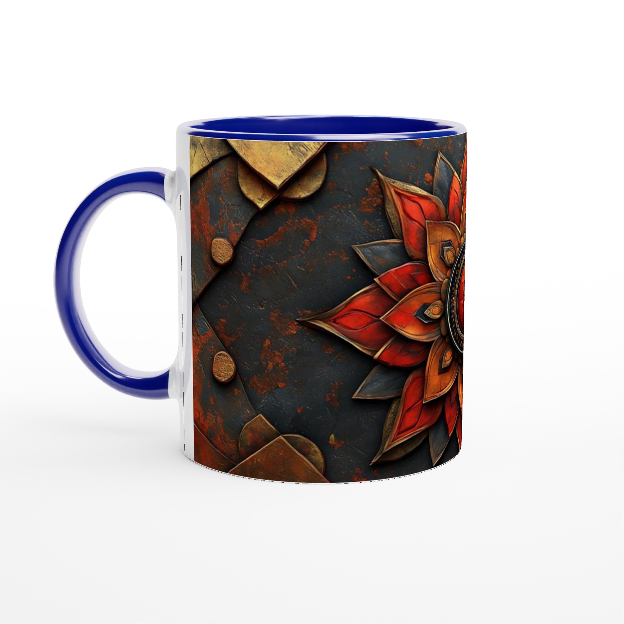 Zen Mandala Mugg - Vackert Konsttryck i Rustika Toner - Välj din Färg på Keramik 2 fd95eecf-f8bc-4777-8545-a53cb0540f70