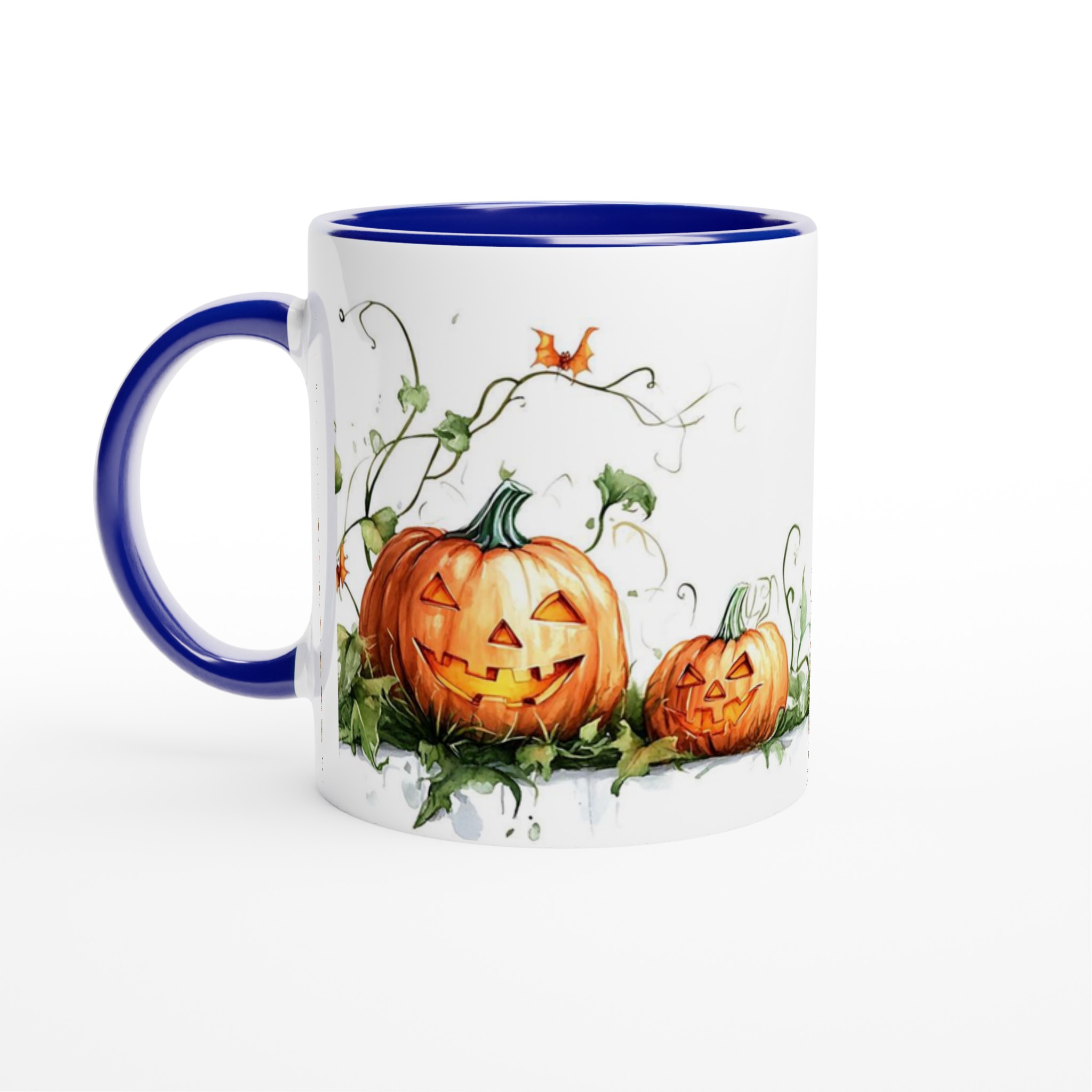 Bus eller godis! Klassisk Halloweenpumpa Mugg – Spöklikt charmig 11oz keramikmugg i ditt val av färg 2 fda523aa-040f-459a-9f2d-cd12ef093966