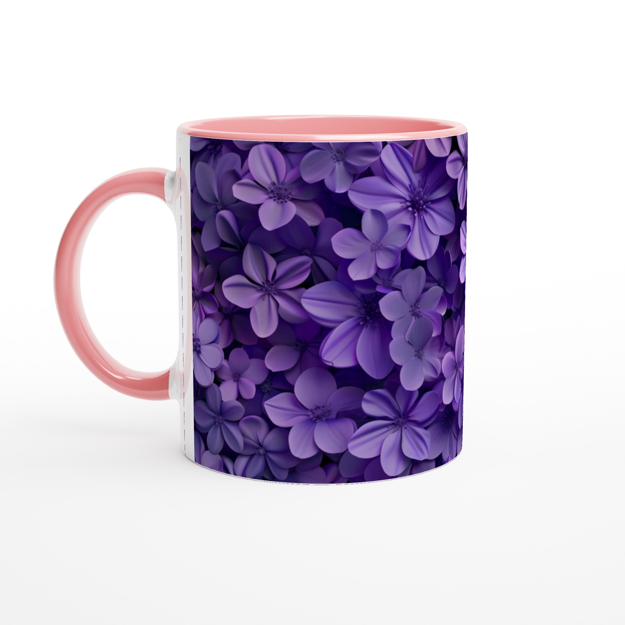 Lila Blomsterdröm Keramikmugg – Din Kaffepaus i Sju Färgstarka Nyanser 6 fdb7c676-129c-4932-9f70-1dd4592b8ca8