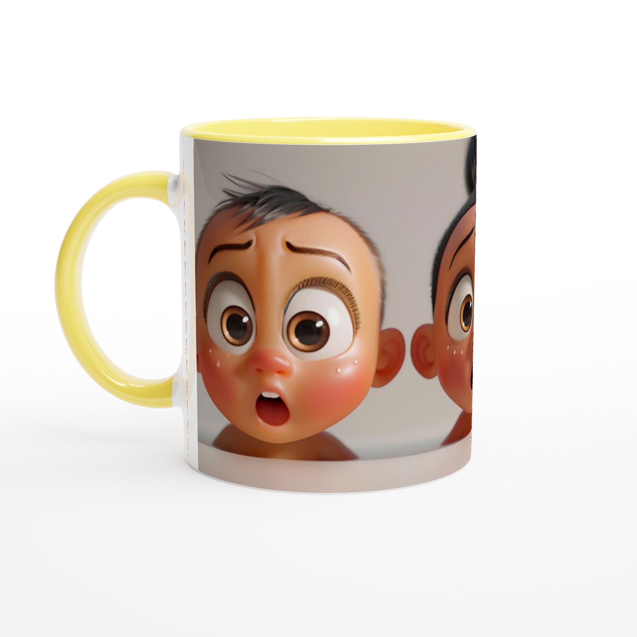 Förvånade Babyansikten 11oz Keramisk Mugg – Uttrycksfull Design i Flera Färger 3 fdc1a006-295e-4299-9631-a560079beba3