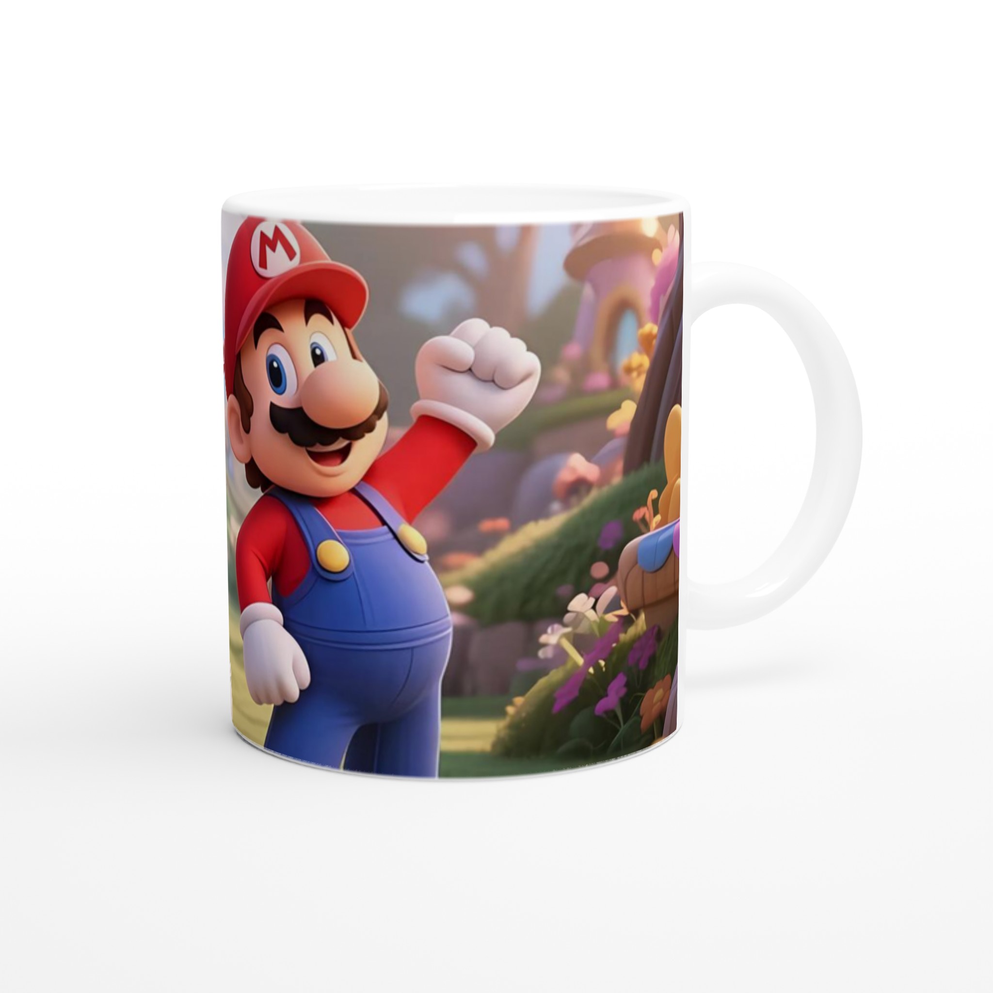 Vit 11oz keramisk mugg med lekfull Super Mario-design i flera färger 9 fdc466cc-1b47-4042-a511-6e4f49d462c4