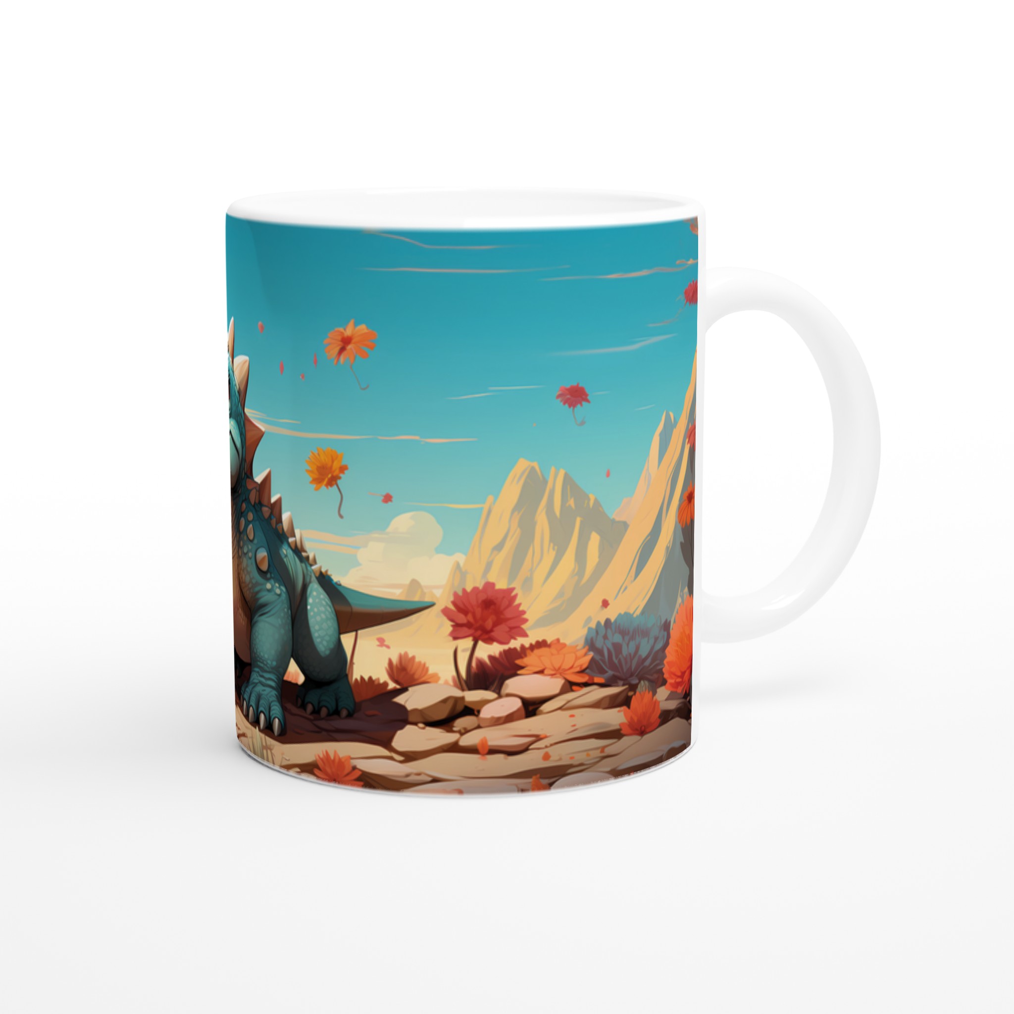 Söt Dinosarie Mugg - Skär, Levande Illustration för Kaffeälskare i Din Favoritfärg! 9 fdf736a7-f73f-4460-a4c7-f074e818ba2e