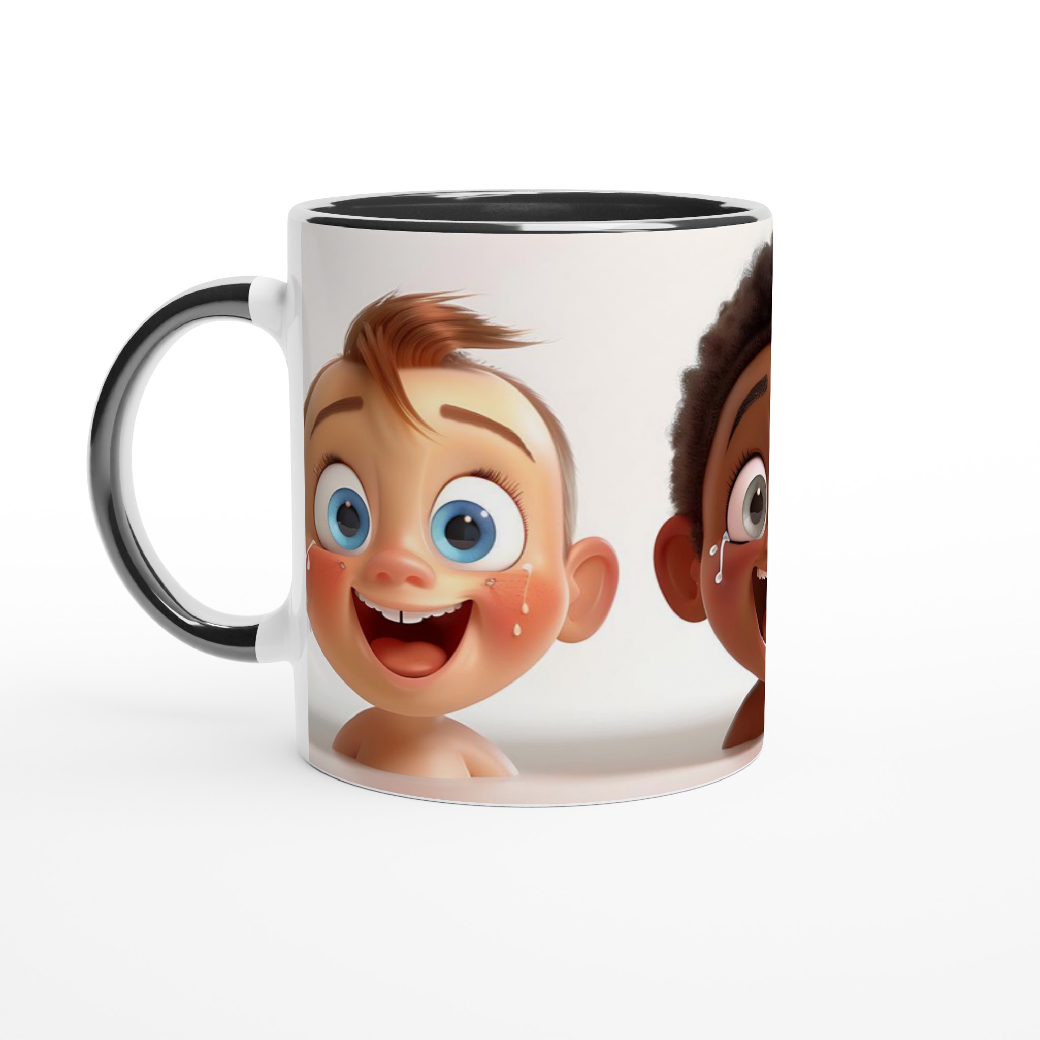 Glädjefylld Keramikmugg - 11oz Barnansiktsdesign i Flera Färger 4 fe17f7c9-28f7-47f0-acad-195867513502