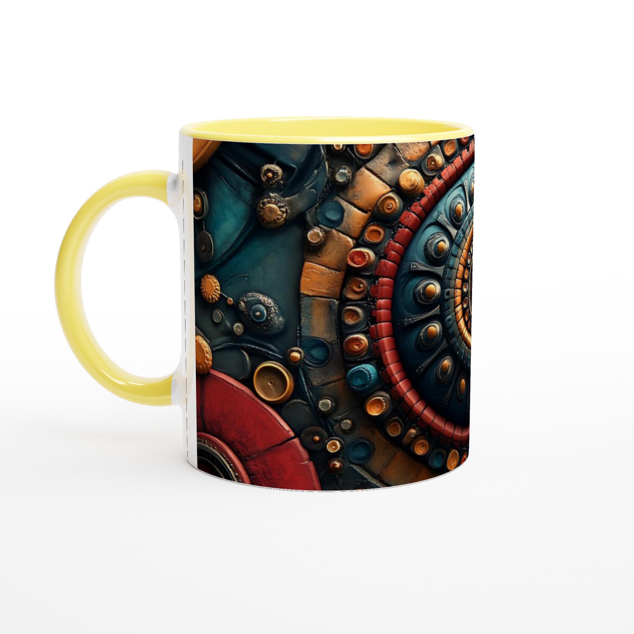 Mandalainspirerad 11oz Keramikmugg - Bohemisk Design med Vintage Charm 3 fe822d0e-85e5-4473-9970-0a325cd48e11