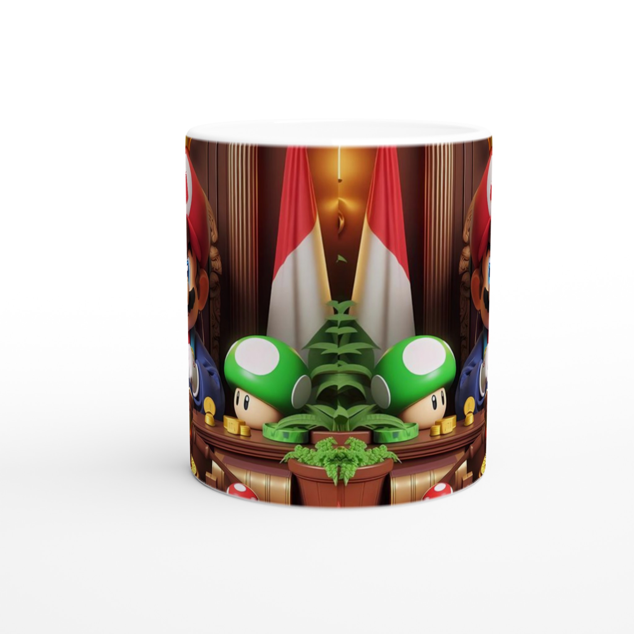 Vit 11oz keramisk mugg med levande spelmotiv – välj bland sju färgstarka keramiska nyanser 8 fe96a04a-8de2-4fd1-8737-54c6d96bd854