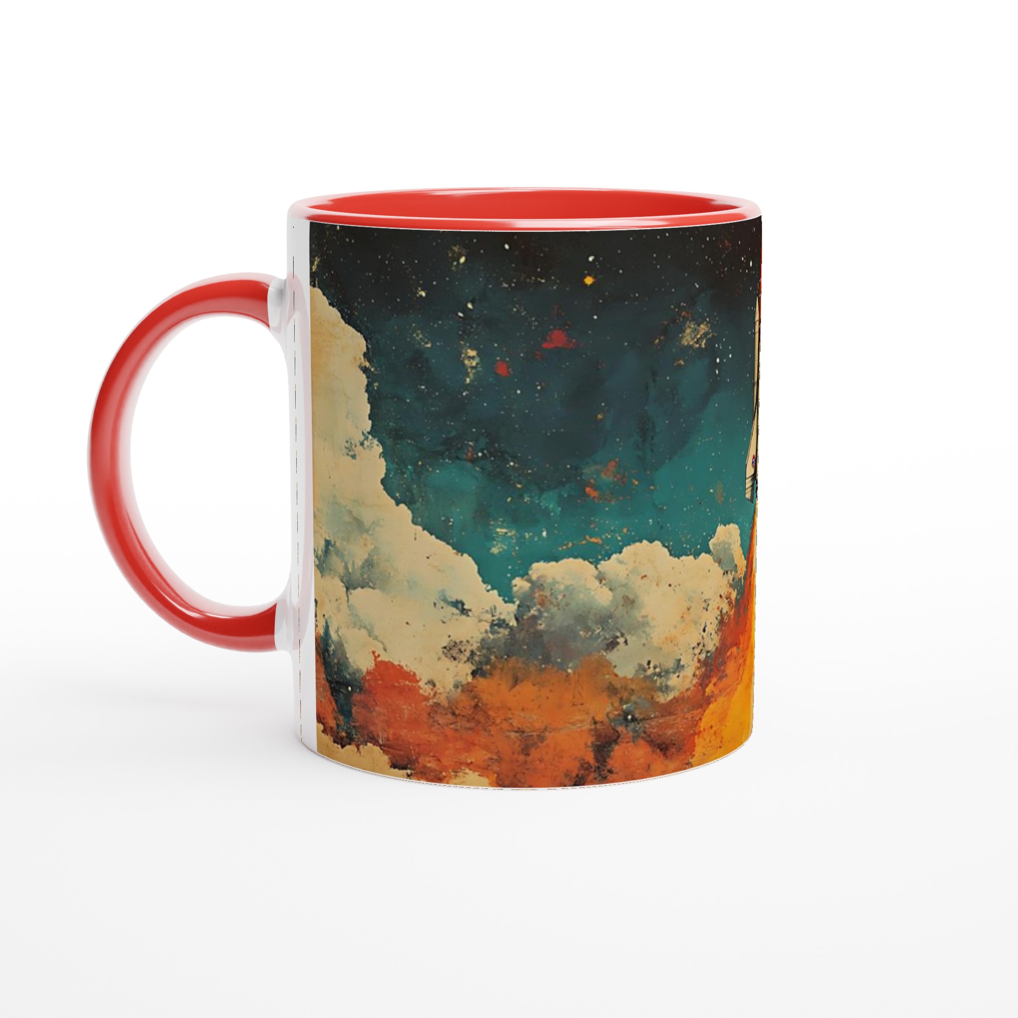 Kosmisk Start! Rymdfärja Keramikmugg - 11oz, Välj Bland 7 Färger 5 fee7f5ad-2e2d-4d7b-98e5-b475fe1033e6