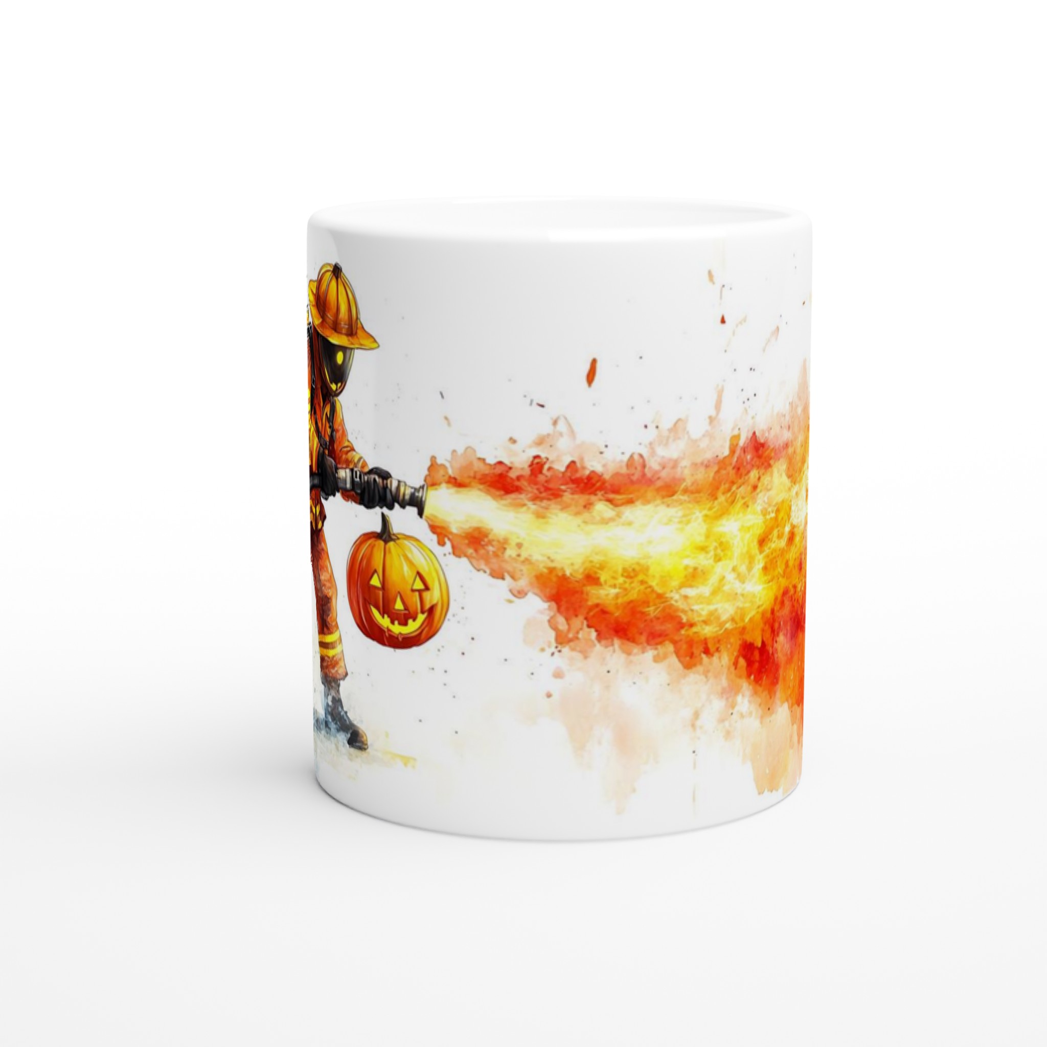 Unik Halloween Brandman Mugg – Eldigt Motiv, Hållbar Keramik i 7 Färger! 8 fef9dae8-7173-4bf2-8234-4759d3b3ca19
