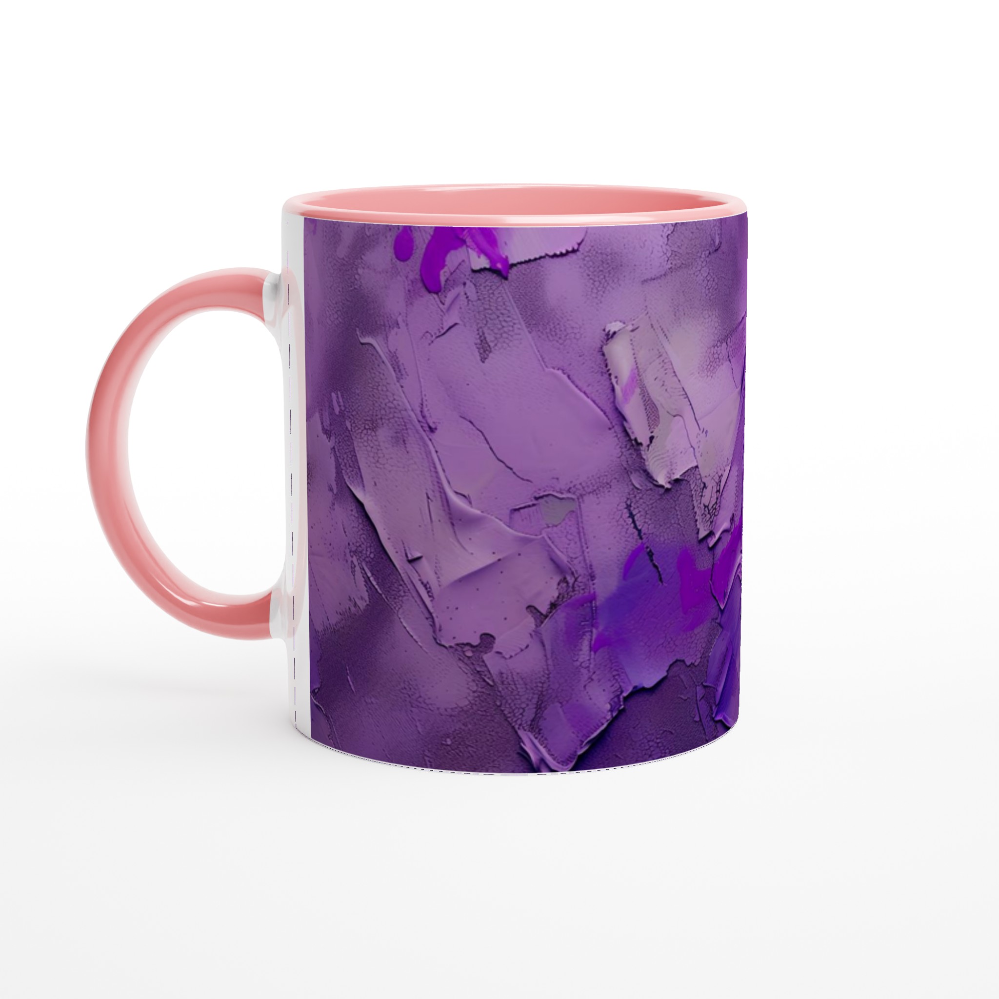 Abstrakt Lila Fotboll 11oz Keramisk Mugg – Konstnärlig Design i Flera Färgval 6 fefe798f-5085-443d-8fbc-a473773b18de