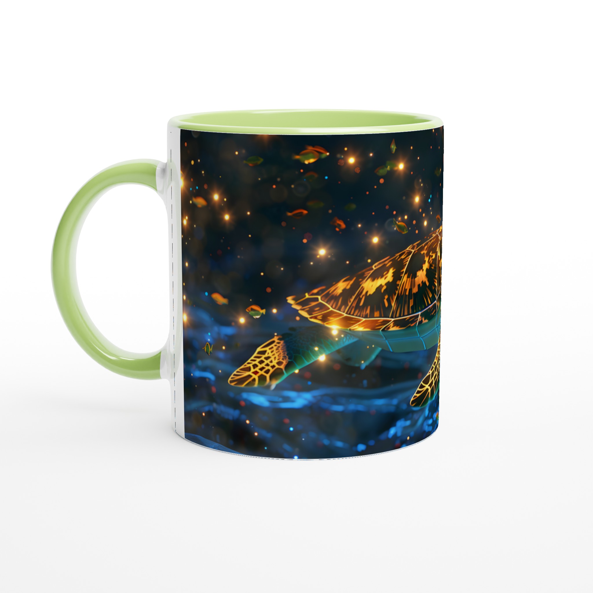 Magisk Havssköldpadda 11oz Keramisk Mugg – Dröm Dig Bort med Gyllene Ljus & Marina Färger 7 ff0d9566-c8ed-4e46-a8dc-63986821ad1d